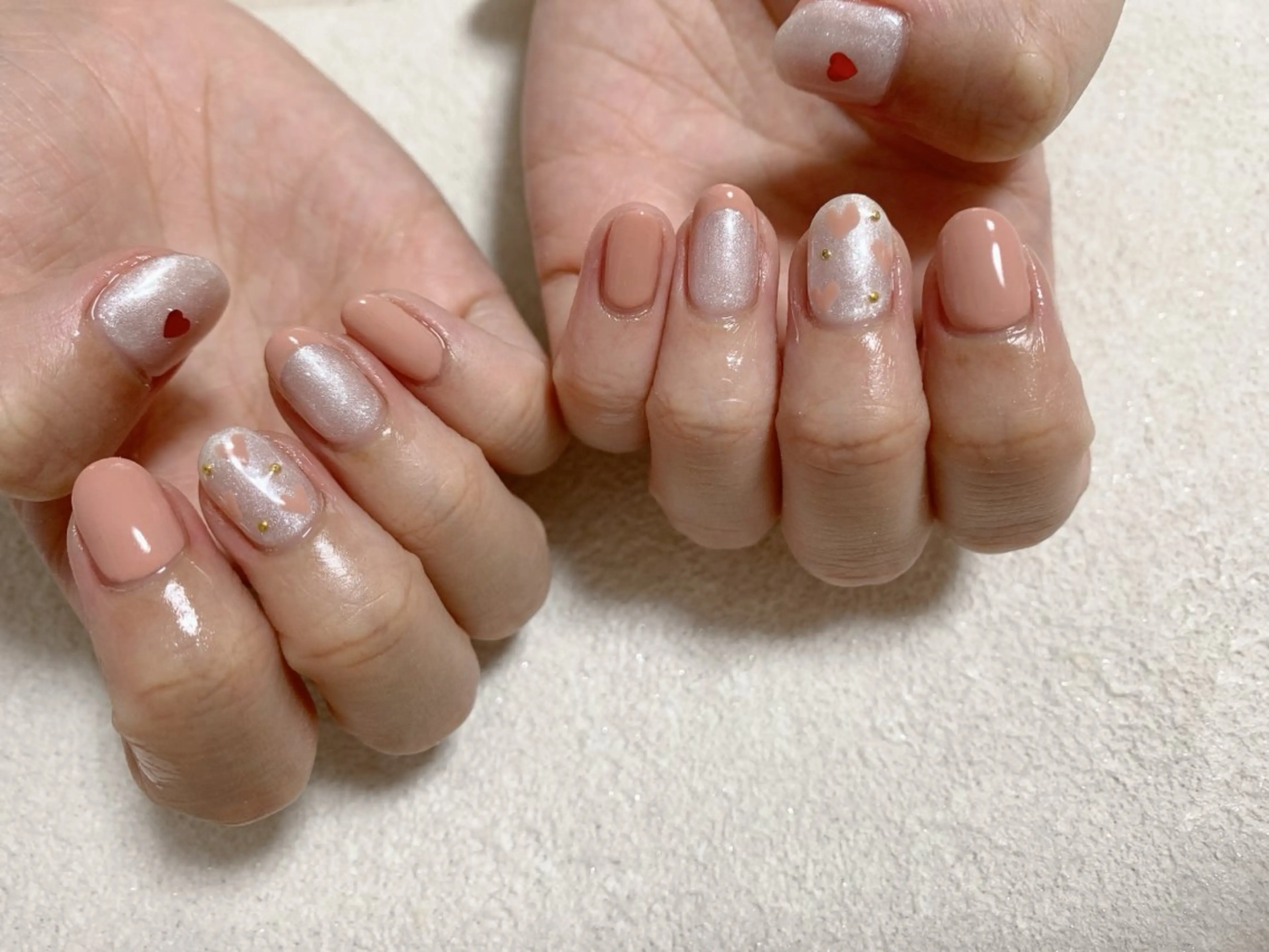 ネイル ジェルネイル 韓国ネイル メンズネイル パラジェル バレンタイン kiki nail たまプラーザのネイルデザイン