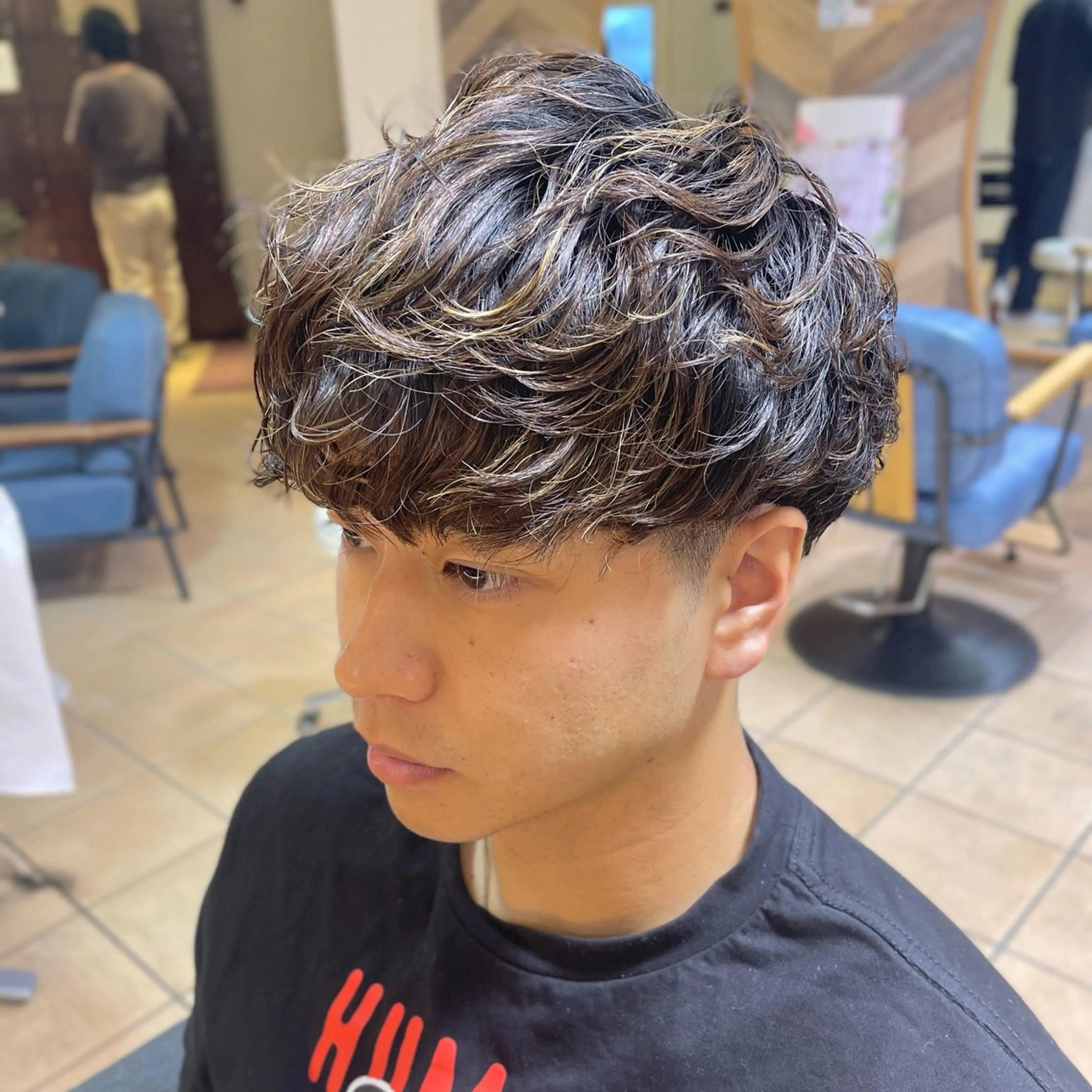 ショート パーマ メンズ メンズパーマ カット パーマ すげさやか ✨メンズカットパーマのヘアスタイル