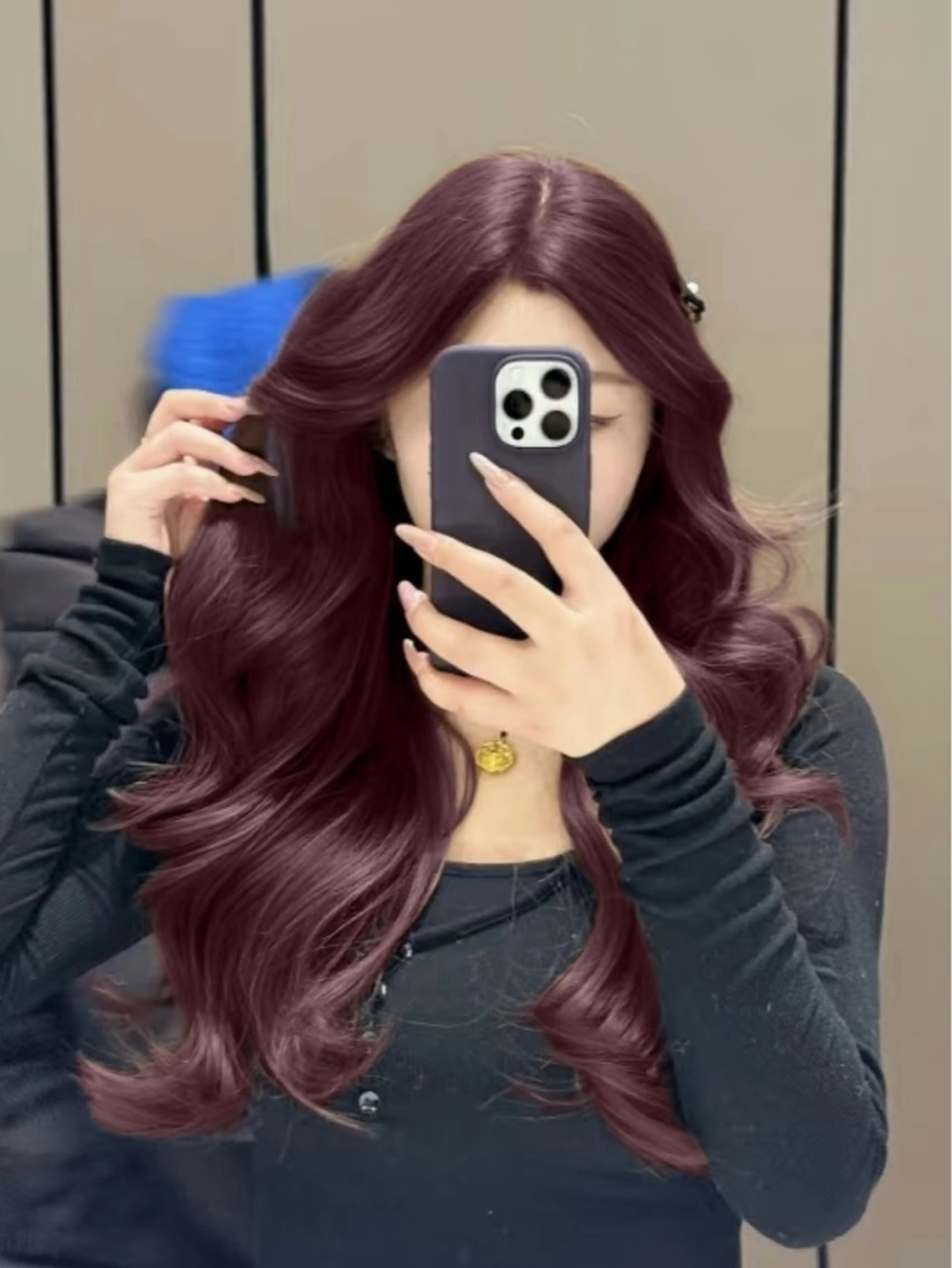 セミロング カラー 横浜美容室/透明感 カラー/レイヤーのヘアスタイル