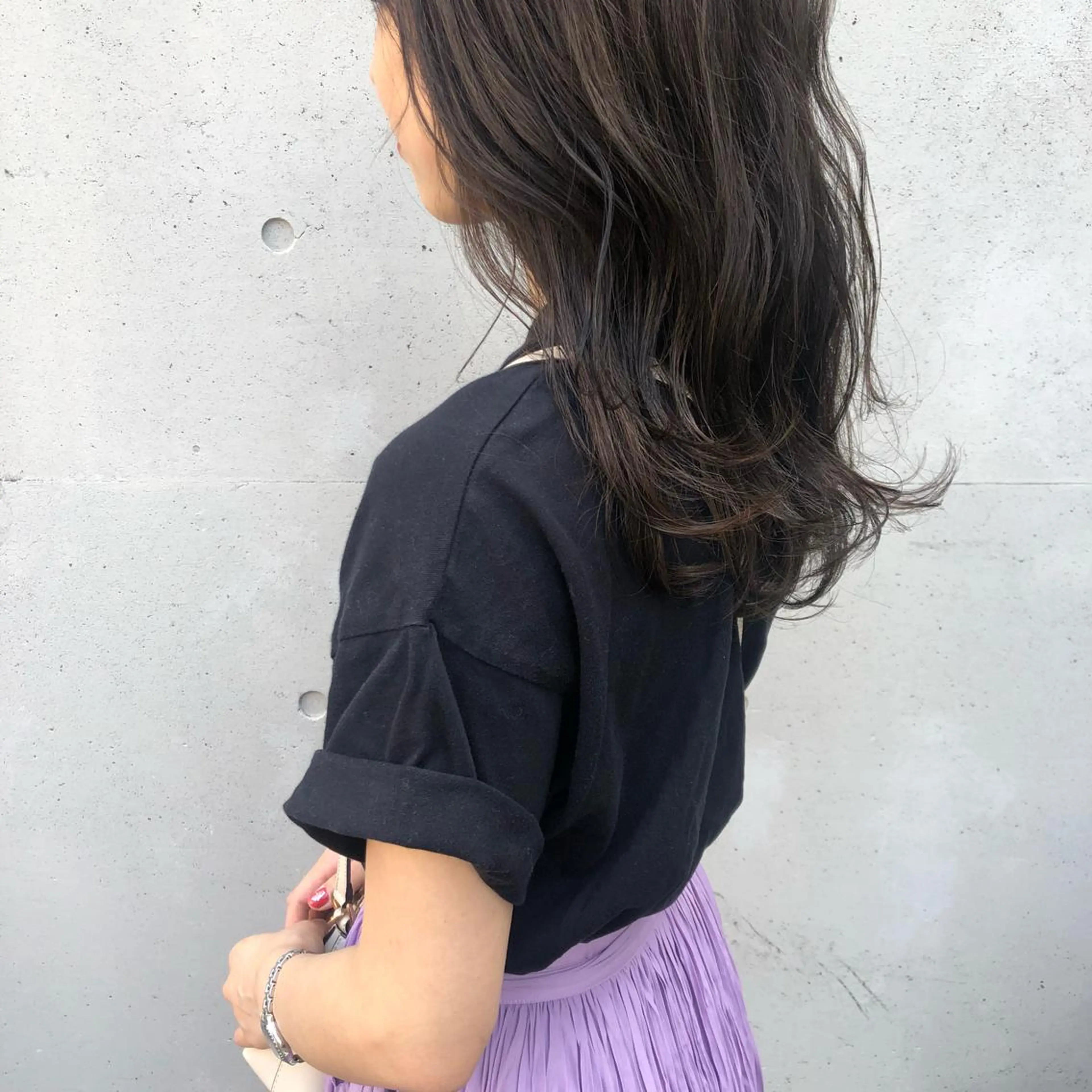 セミロング カラー ヘアアレンジ 透明感カラー カット ヘアカラー トリートメント 酸性縮毛矯正🧴韓国 レイヤー/髪質改善のヘアスタイル