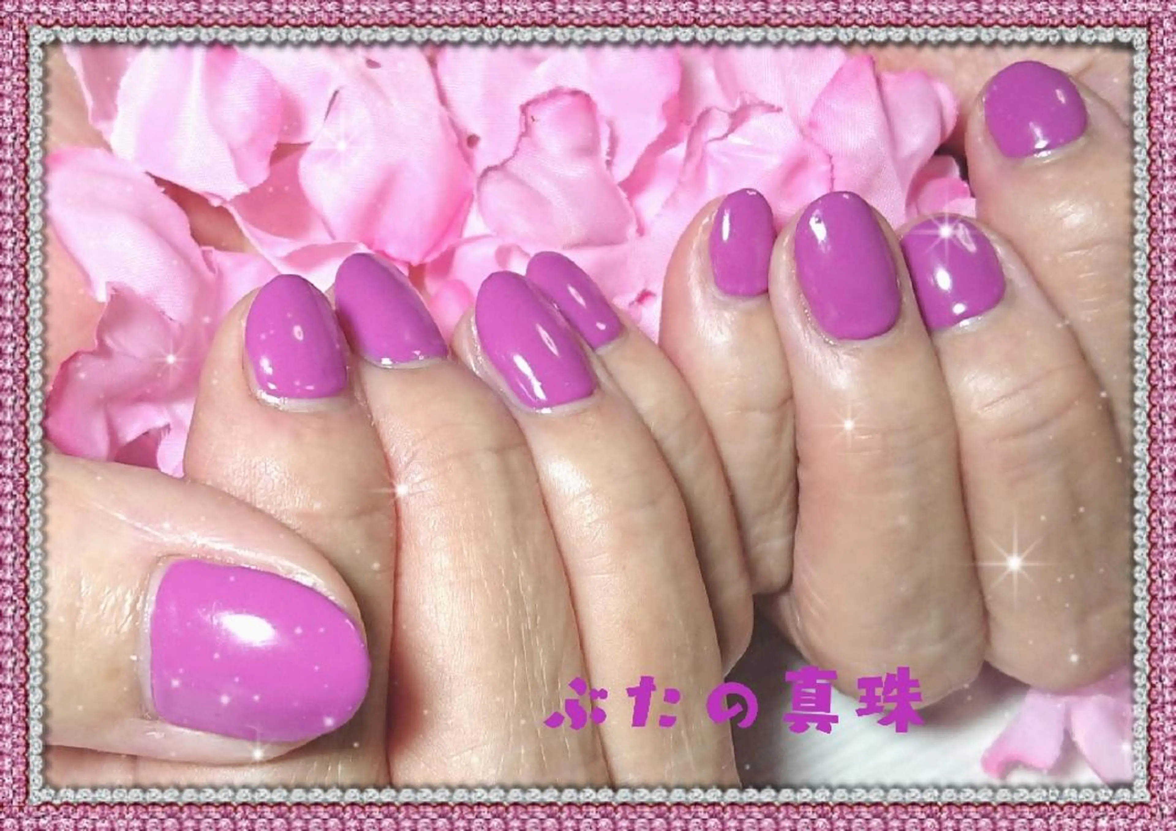 ネイル ワンカラーネイル ハンドネイル 林 珠里のネイルデザイン