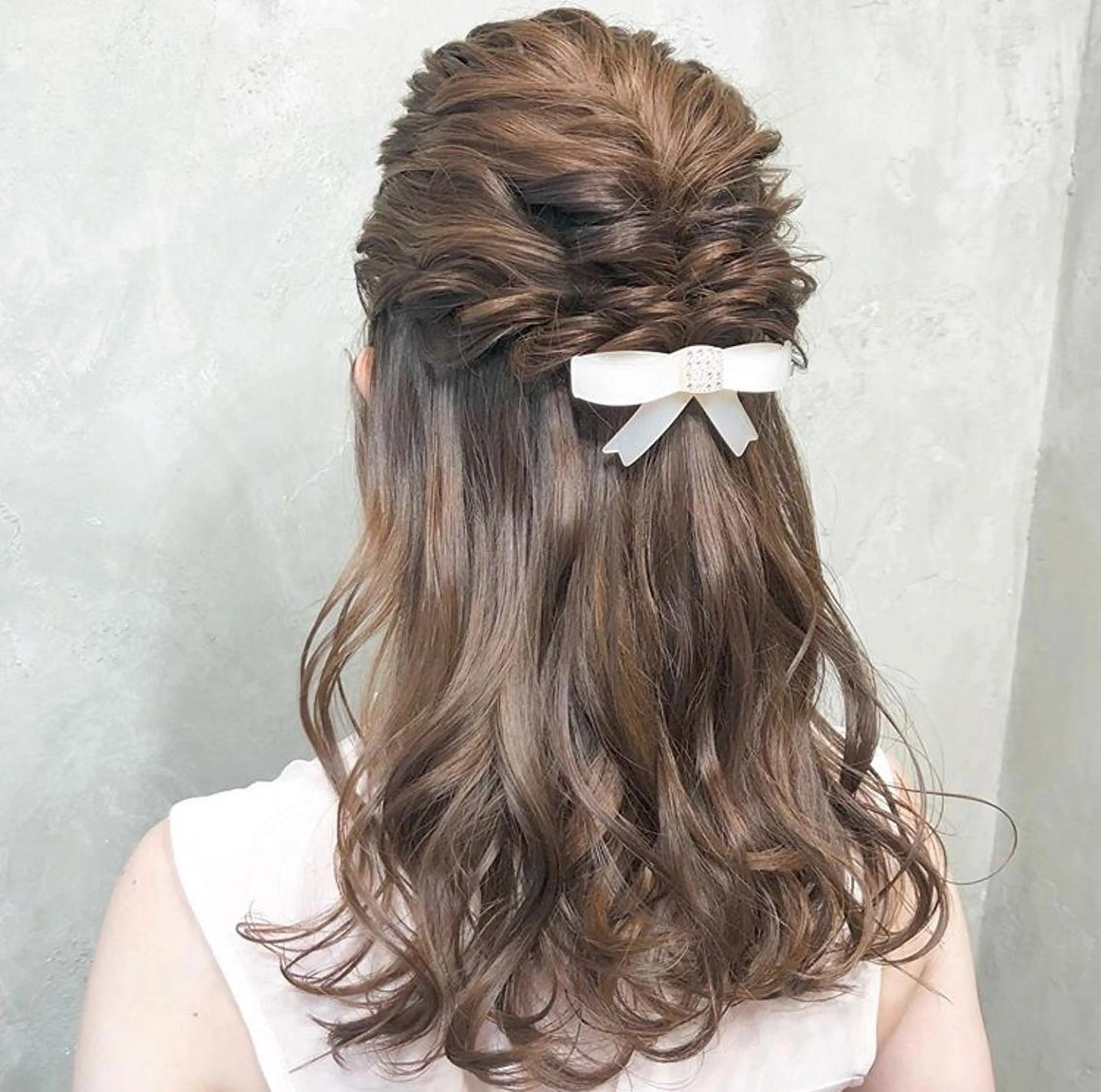 ロング カラー パーマ ヘアアレンジ メンズ 艶ピンク*ヘアセット 🌙shioriのヘアスタイル