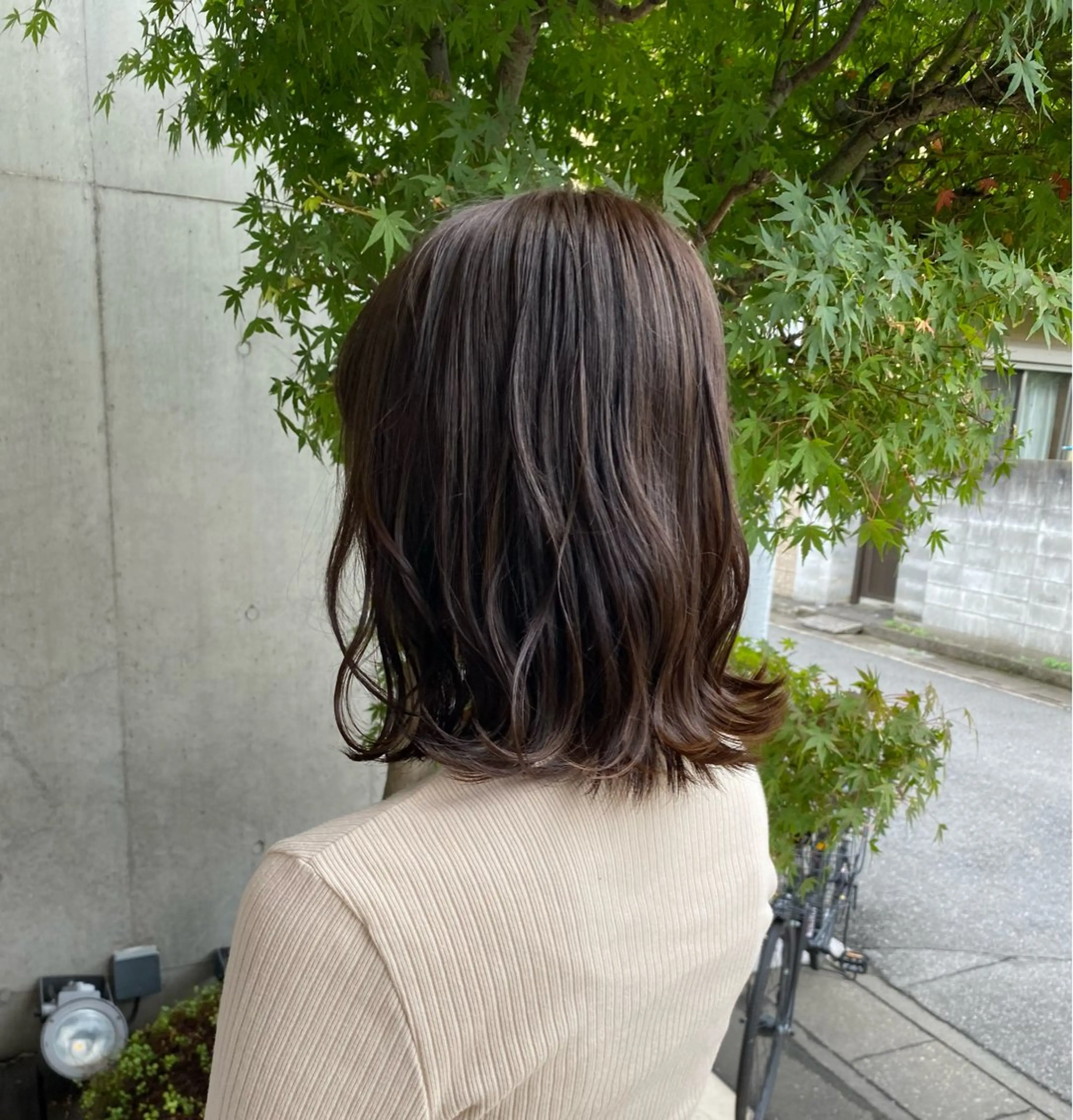 ミディアム カラー 褒められブリーチ💗 透明感カラー/Saeのヘアスタイル