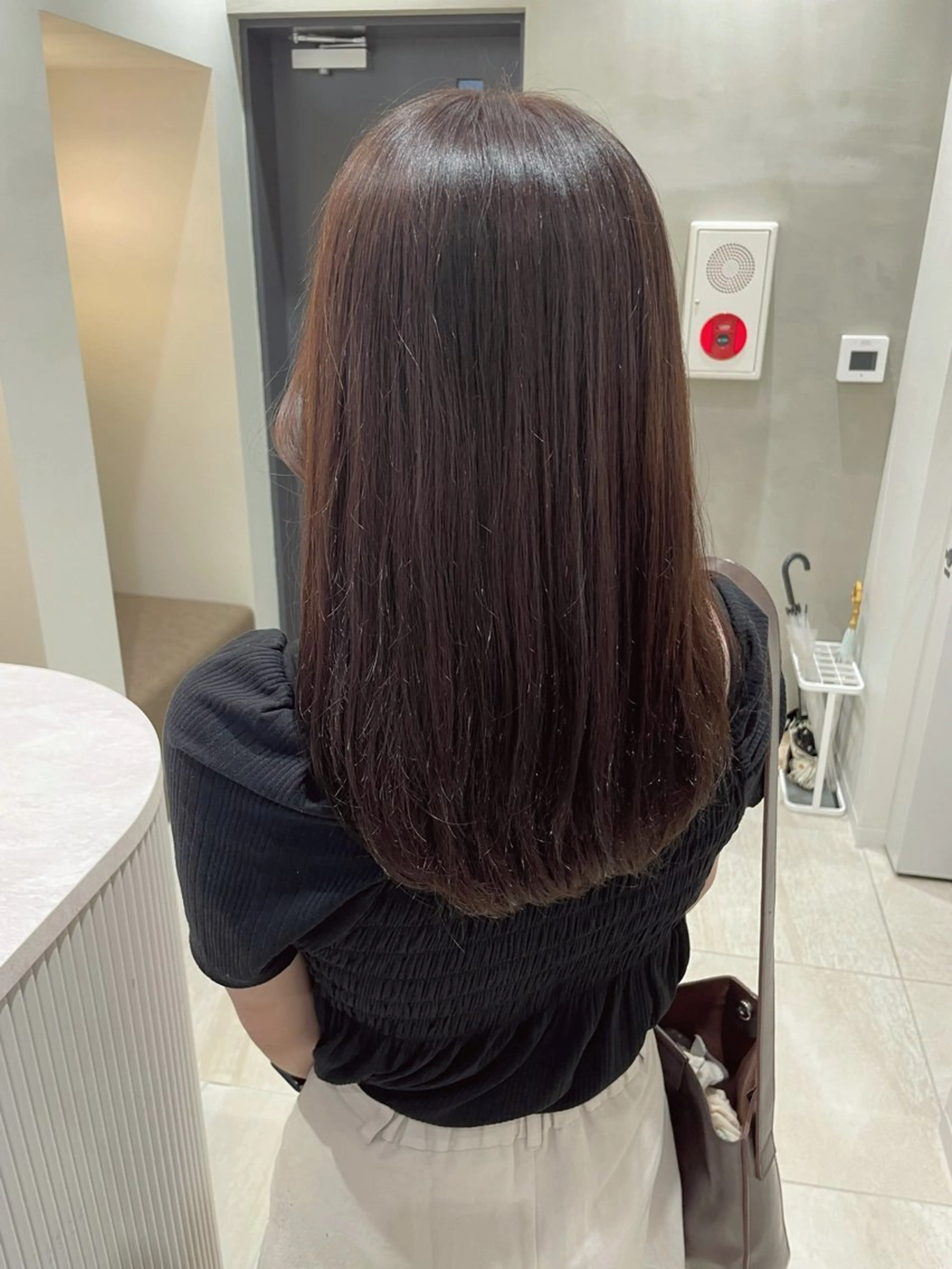 セミロング カラー ブラウンカラー 髪質改善 酸性ストレート カット ヘアカラー 縮毛矯正 女性リピ90%🍨 🩷佐藤みずきのヘアスタイル