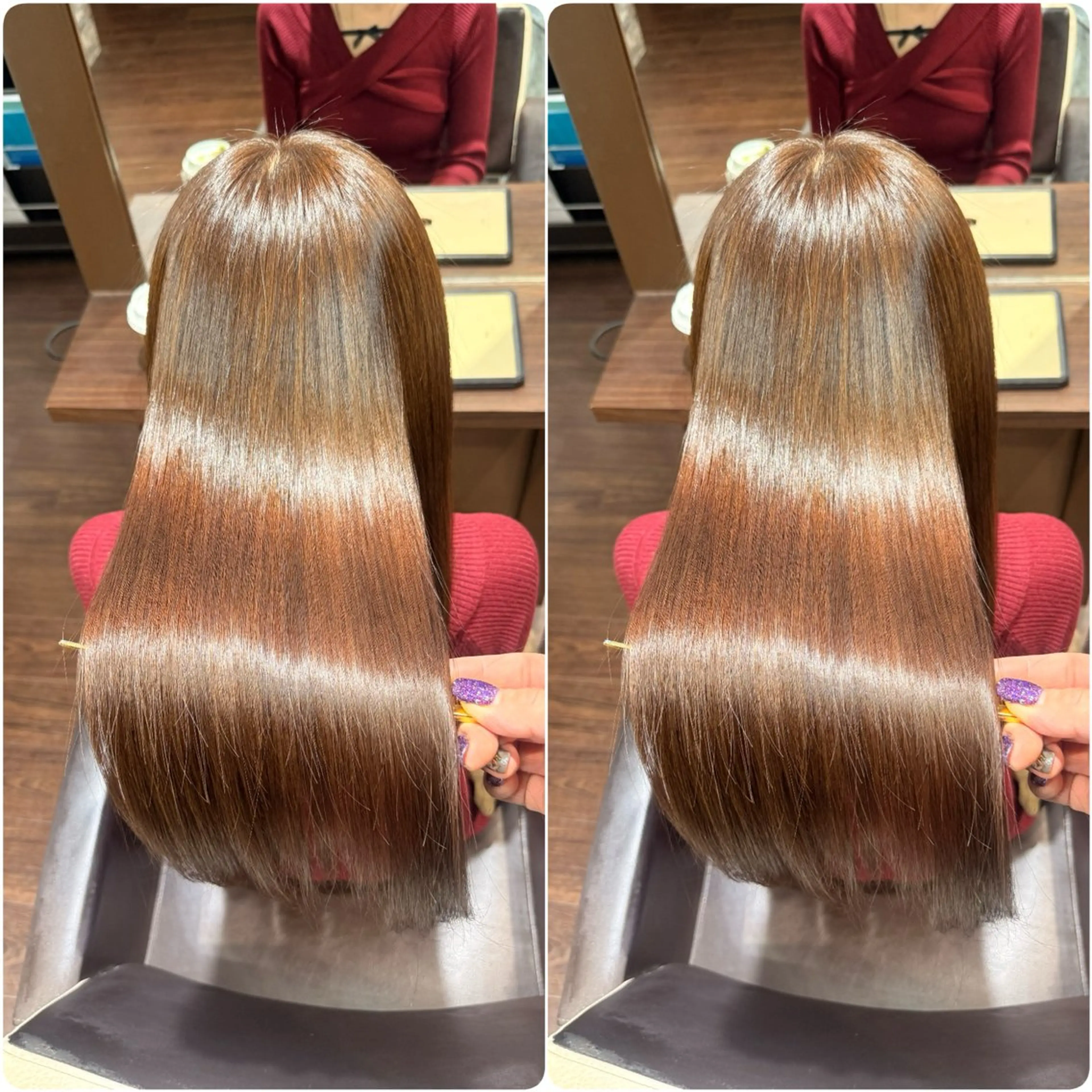 ロング カラー カット ヘアカラー トリートメント ヘッドスパ youres hair 髪質改善トリートメント&ヘッドスパ 新宿EAST所属・🌹ULTOWA🌹 髪質改善/縮毛/店長のヘアスタイル