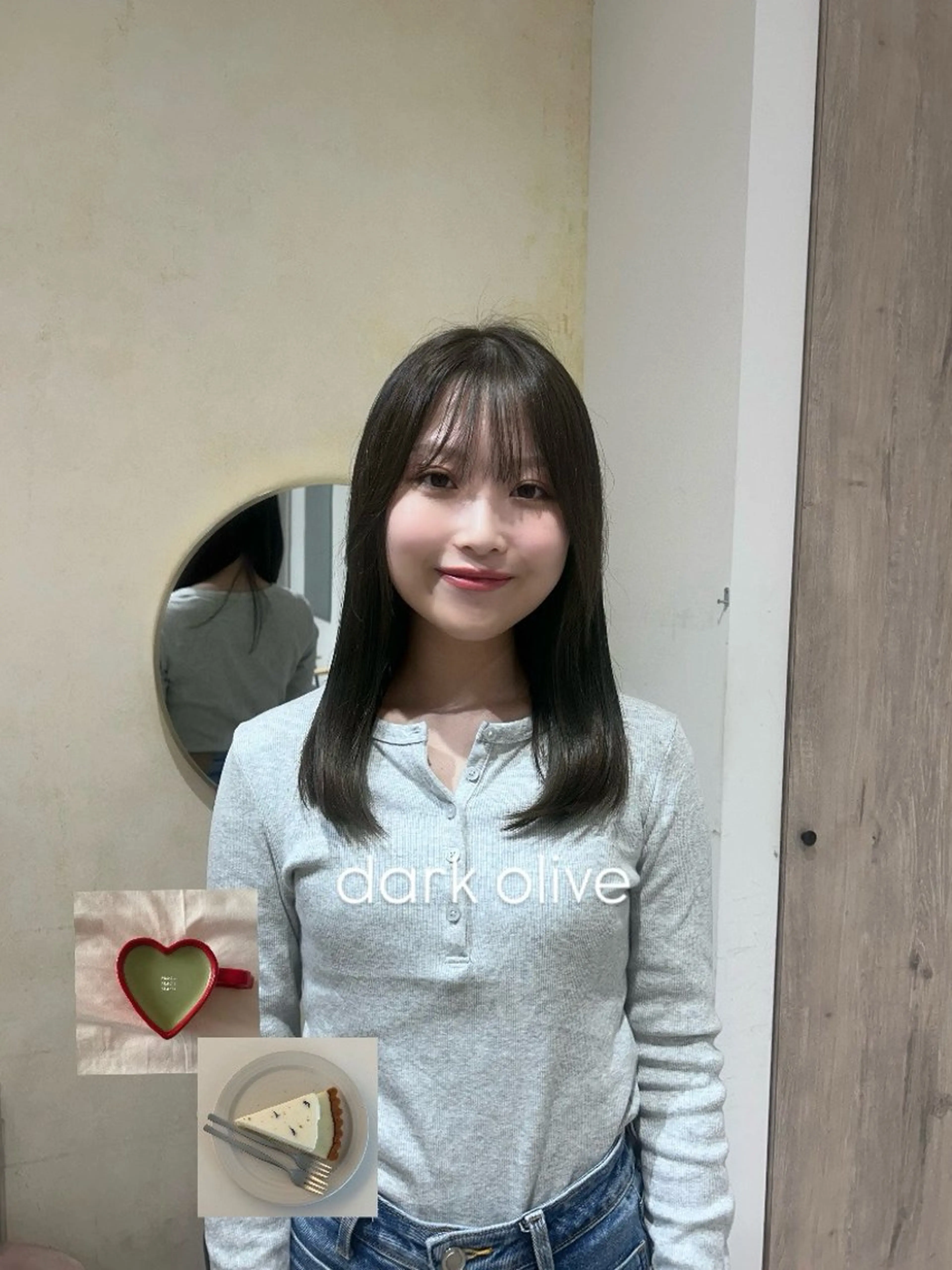 セミロング カラー カット ヘアカラー トリートメント ブリーチなしWカラー ／レイヤー🎀マリノのヘアスタイル