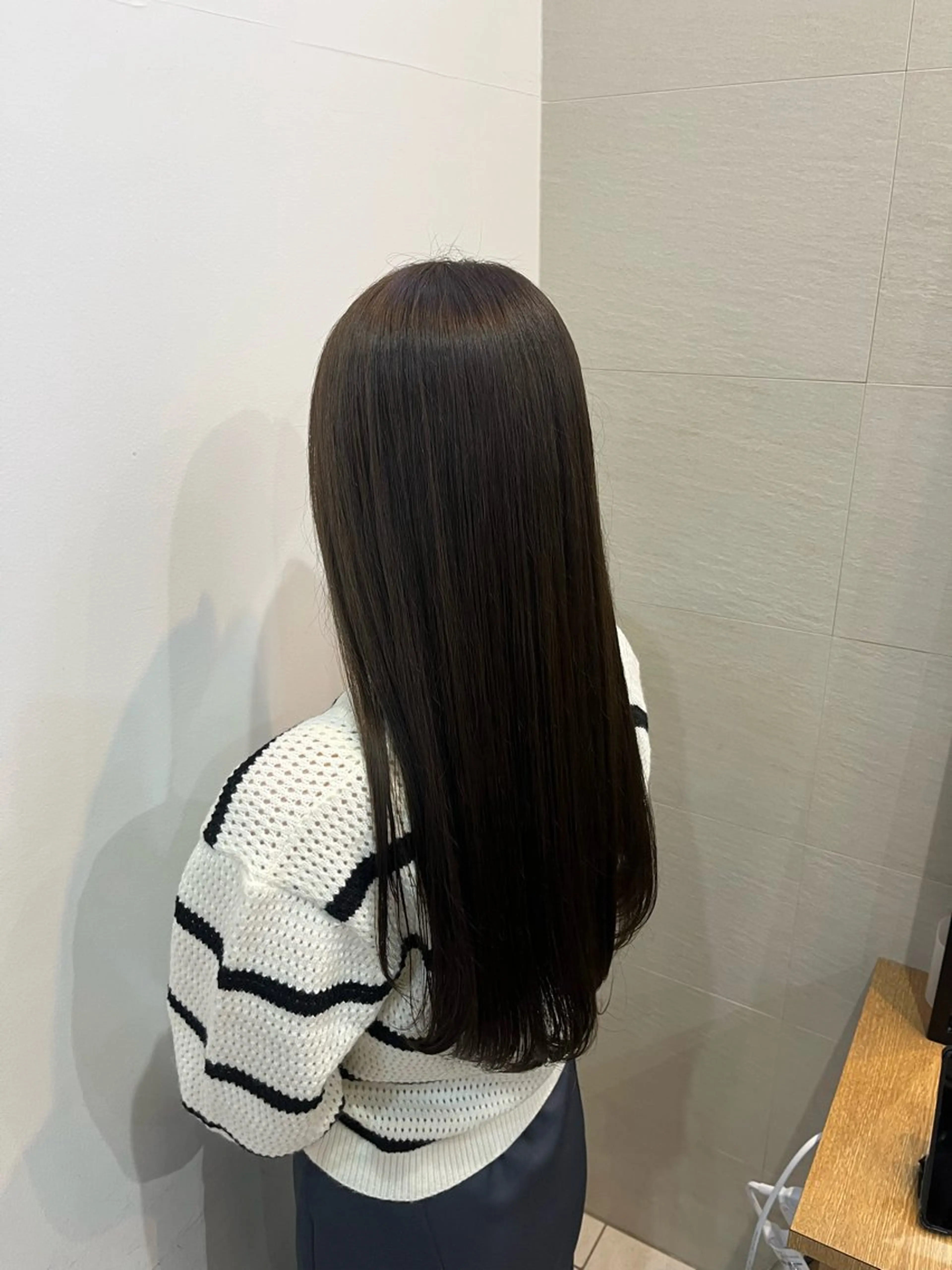 ロング カラー 透明感カラー オリーブカラー 髪質改善 韓国風ヘア ロング ヘアカラー トリートメント 韓国風/透明感カラー 🐵mayu* 🐵のヘアスタイル