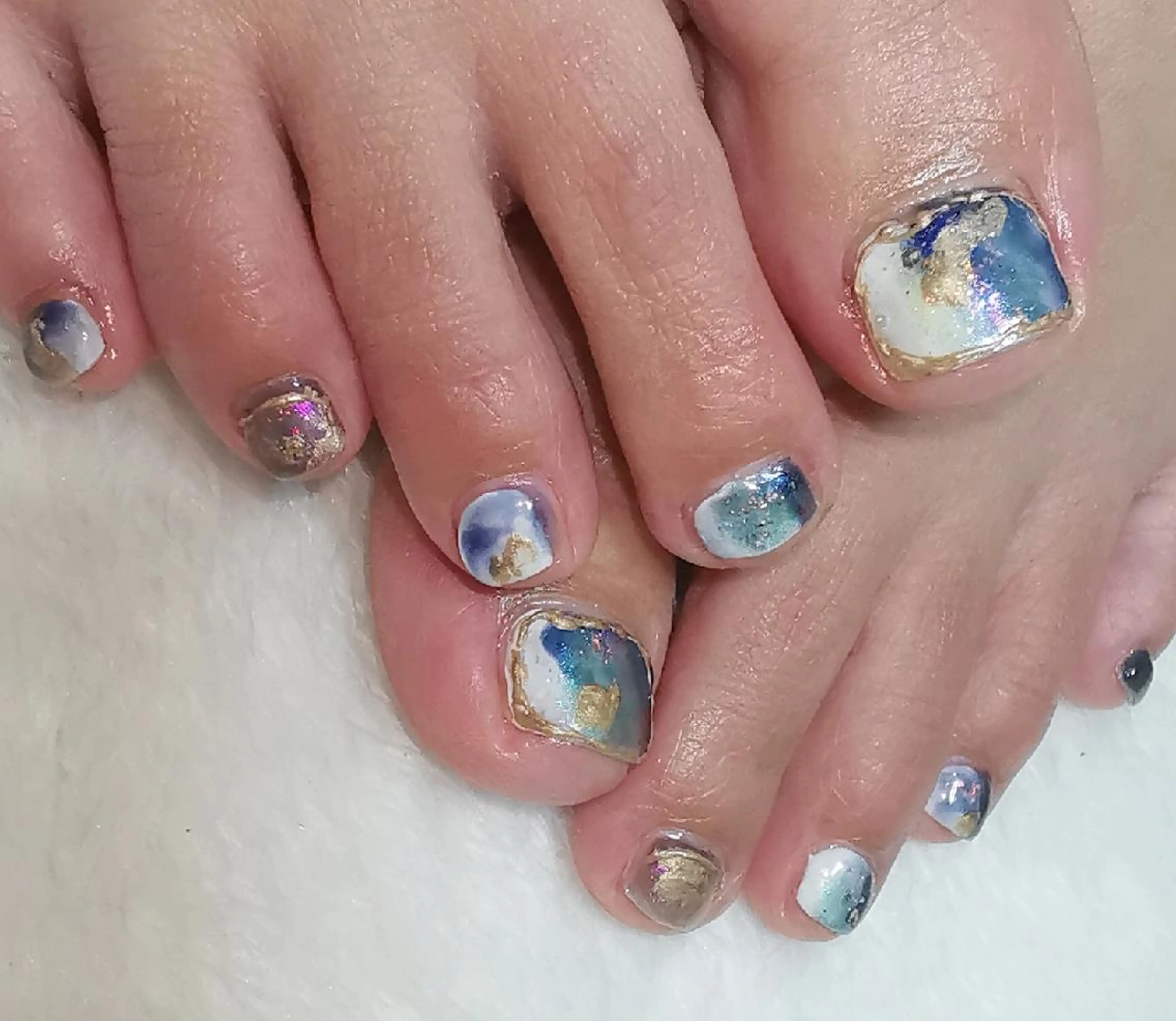 ネイル ニュアンスネイル フットネイル reve あやののネイルデザイン