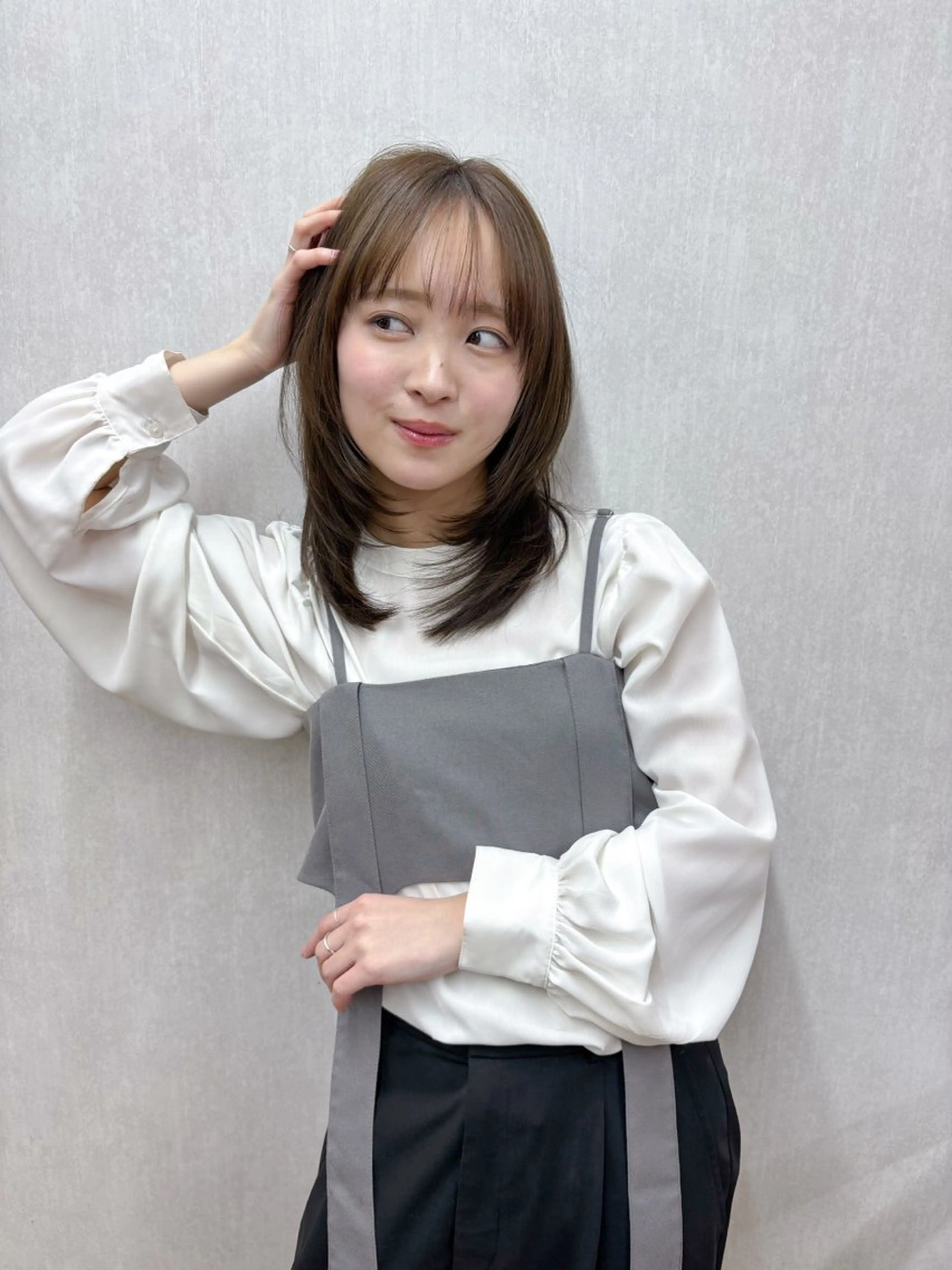 ミディアム レイヤーカット カット ヘアカラー トリートメント ボブ/ミディアム 親しみやすさ/さくらのヘアスタイル