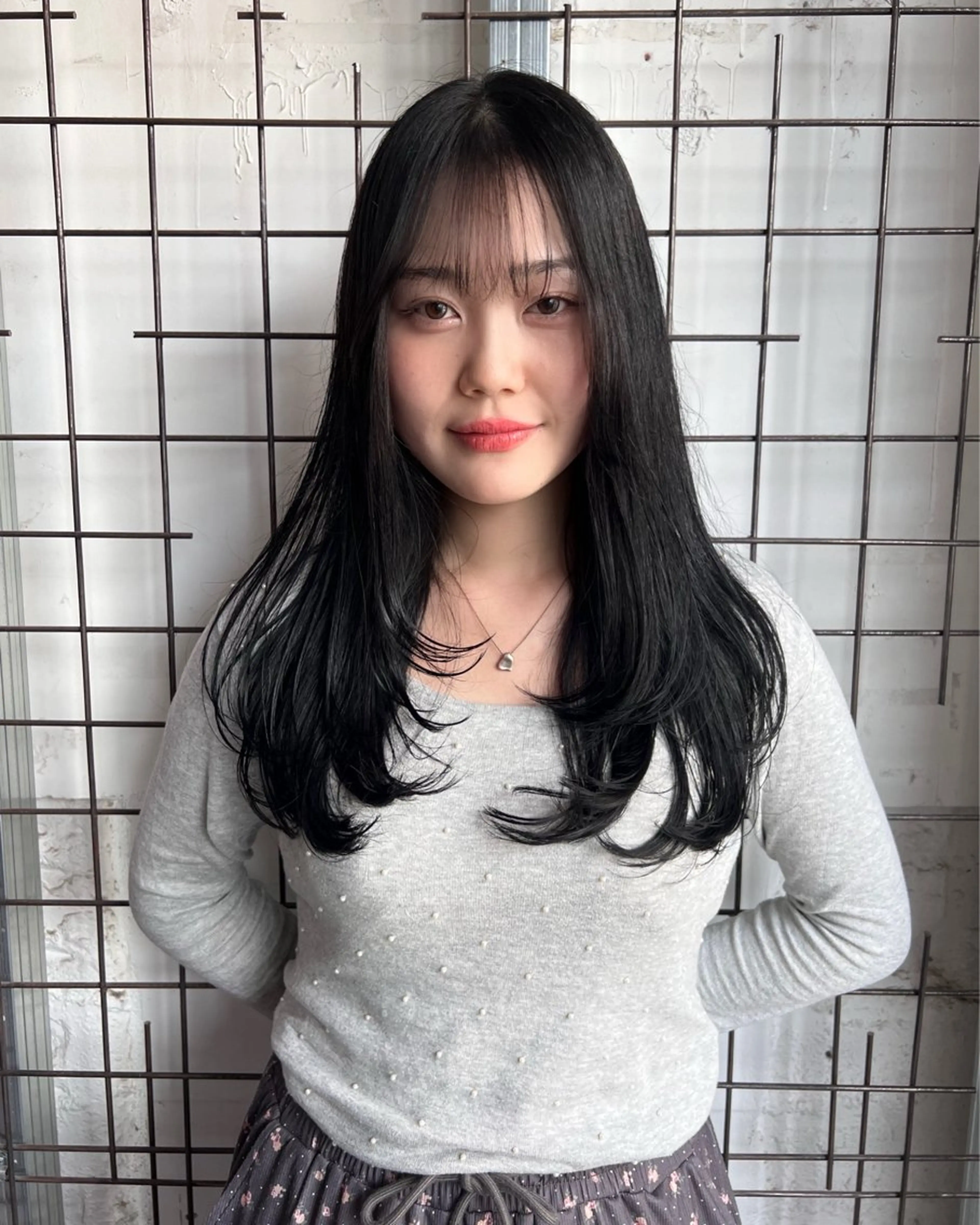 セミロング カラー カット ヘアカラー AYANE 韓国ヘア /レイヤーカットのヘアスタイル