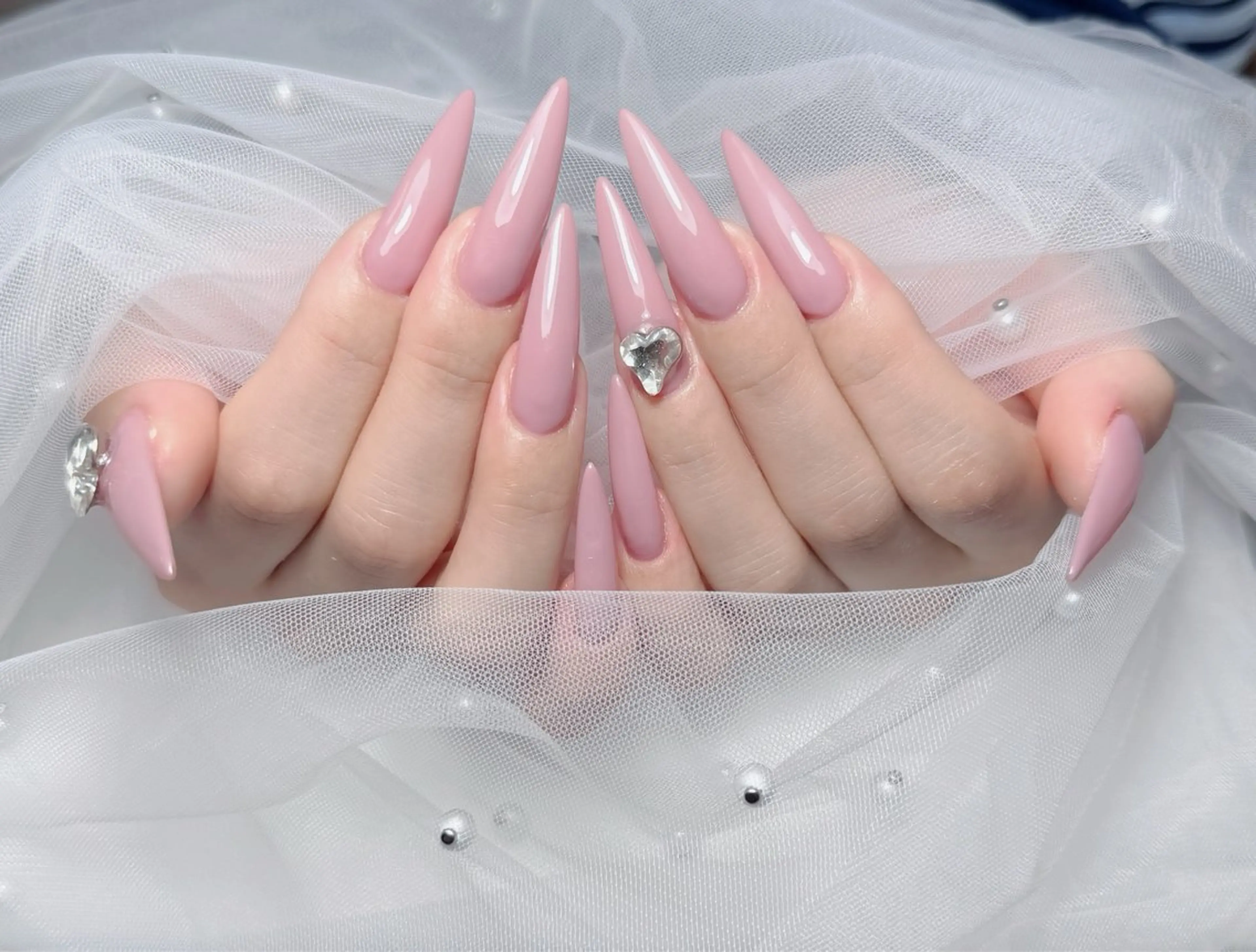 ネイル アートネイル 韓国ネイル 持ち込み ワンホンネイル ハンドネイル Lenie Nail Salonのネイルデザイン