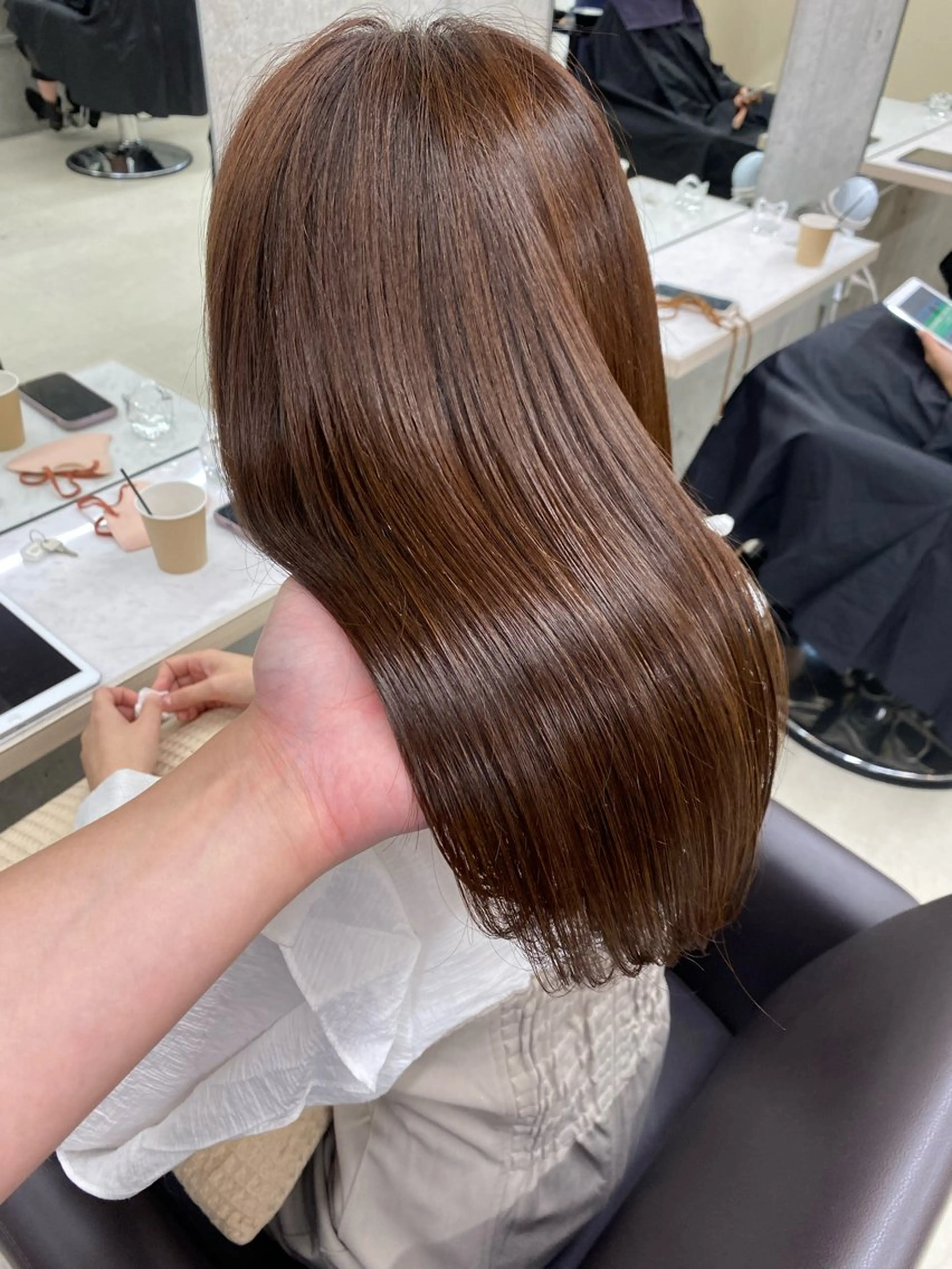 セミロング うる艶ヘア♡韓国好き 透明感　shotaのヘアスタイル