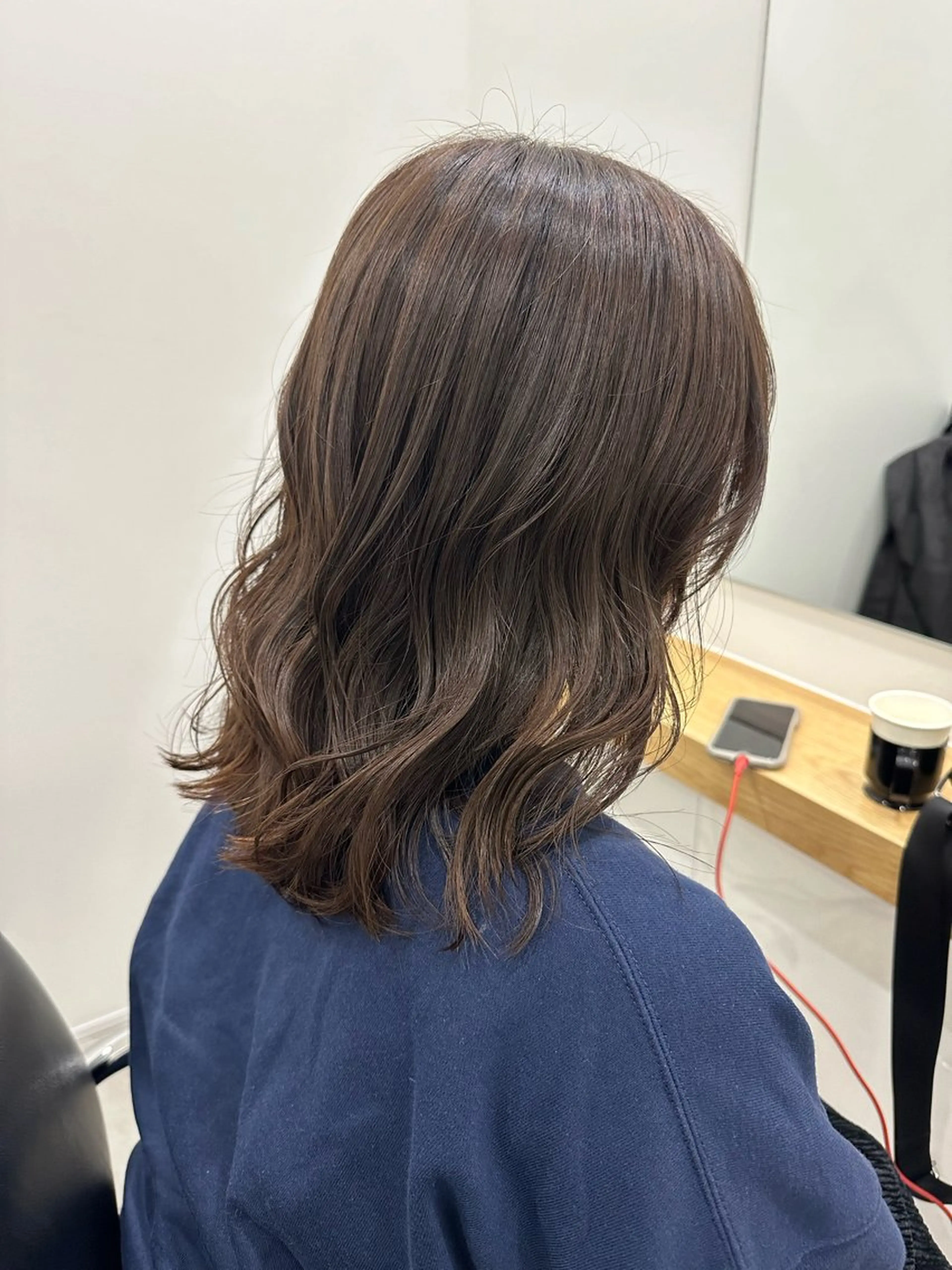 ミディアム カラー カット ヘアカラー トリートメント レイヤー/ナチュラル 💐nao.のヘアスタイル