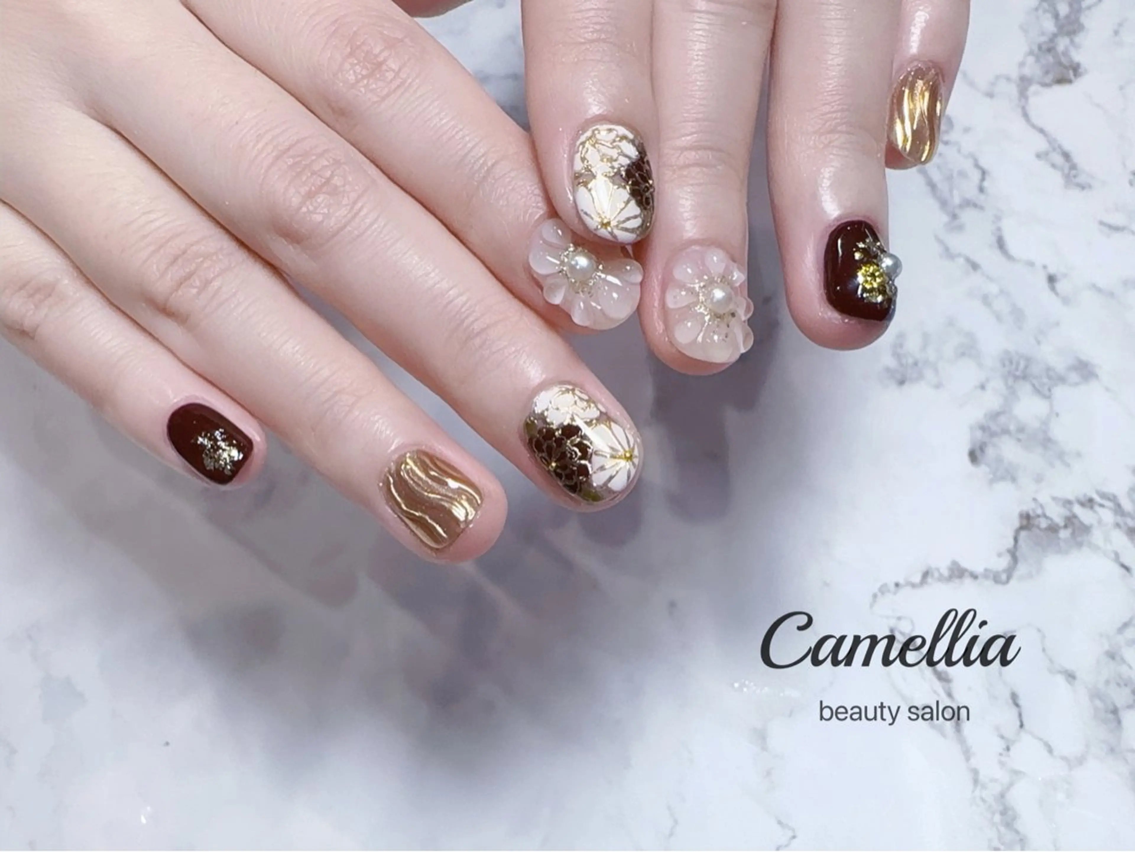 ネイル ハンドネイル ハンドケア Camellia nail salonのネイルデザイン