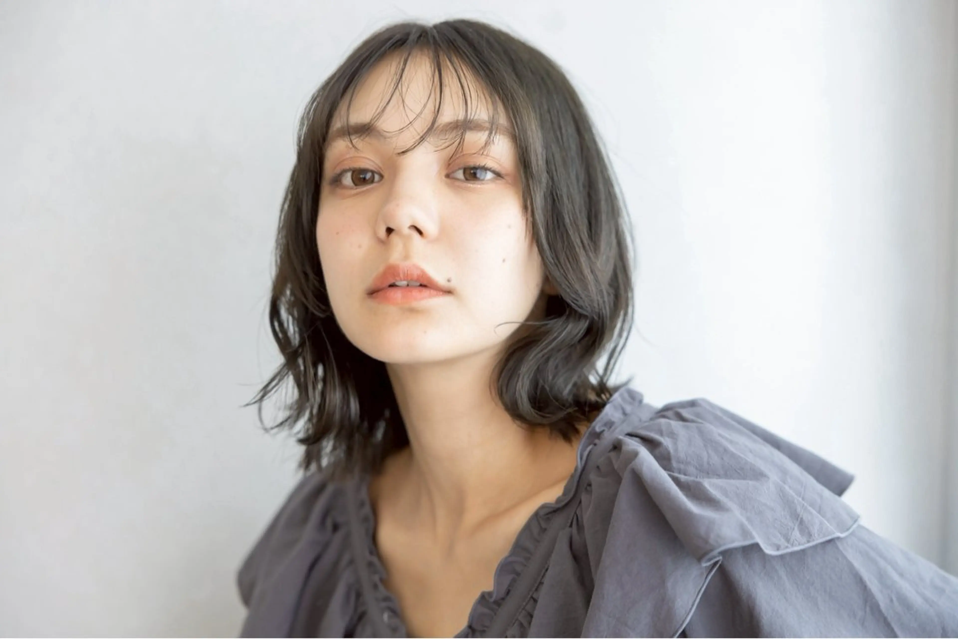 ミディアム カラー ヘアアレンジ 🫧透明感カラー/ ボブ/小笠原汐海🪽のヘアスタイル