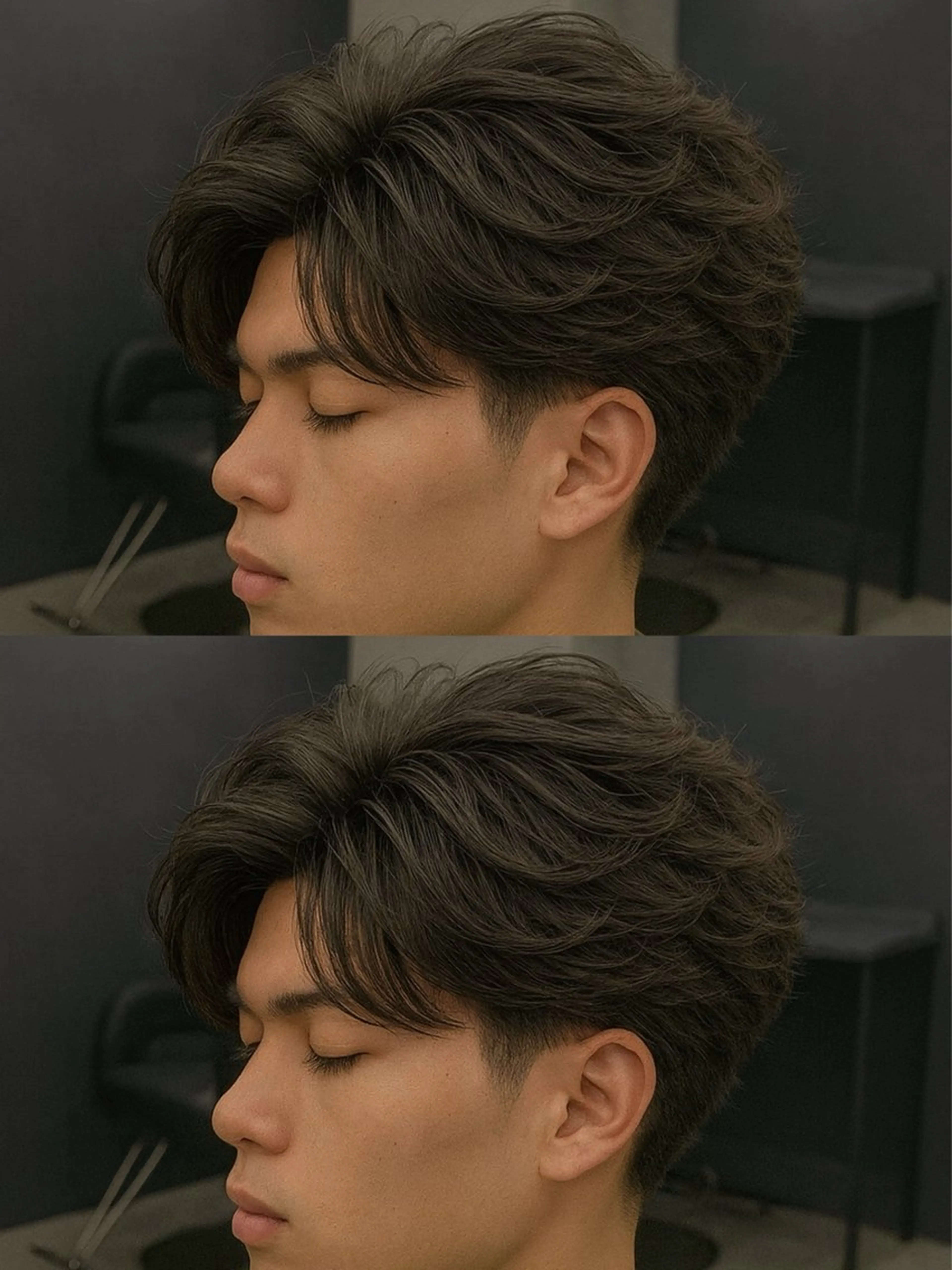 ミディアム パーマ ヘアアレンジ メンズ ミディアムパーマ メンズパーマ メンズツイストパーマ 波巻きパーマ ツイストパーマ カット パーマ 🔥ニュアンス フェザー小林海斗🔥のヘアスタイル