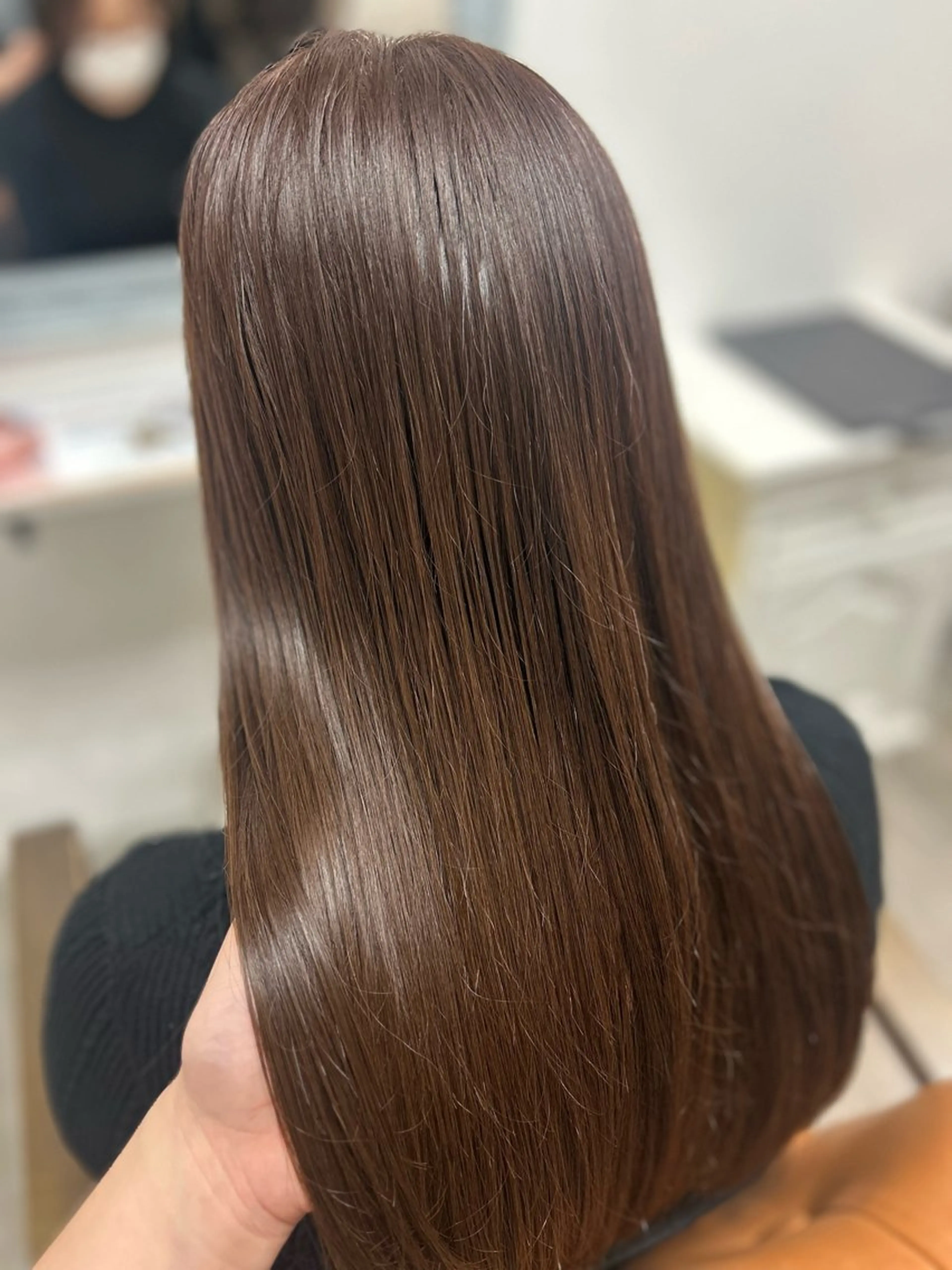 ロング チョコレートブラウン カット ヘアカラー 金山/くびれショート ショートボブAikaのヘアスタイル