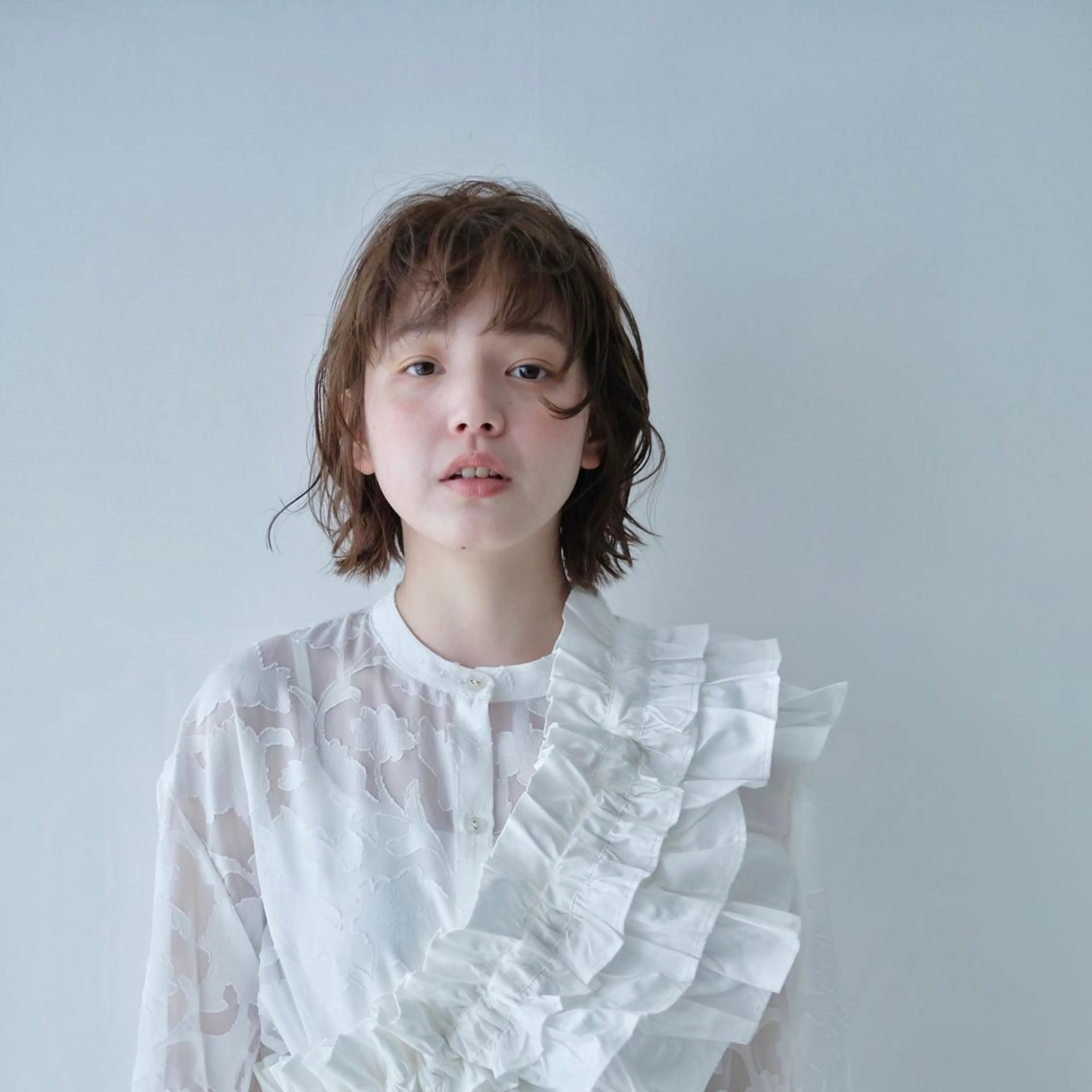 ショート カラー パーマ 透明感カラー/京橋/ reikoのヘアスタイル