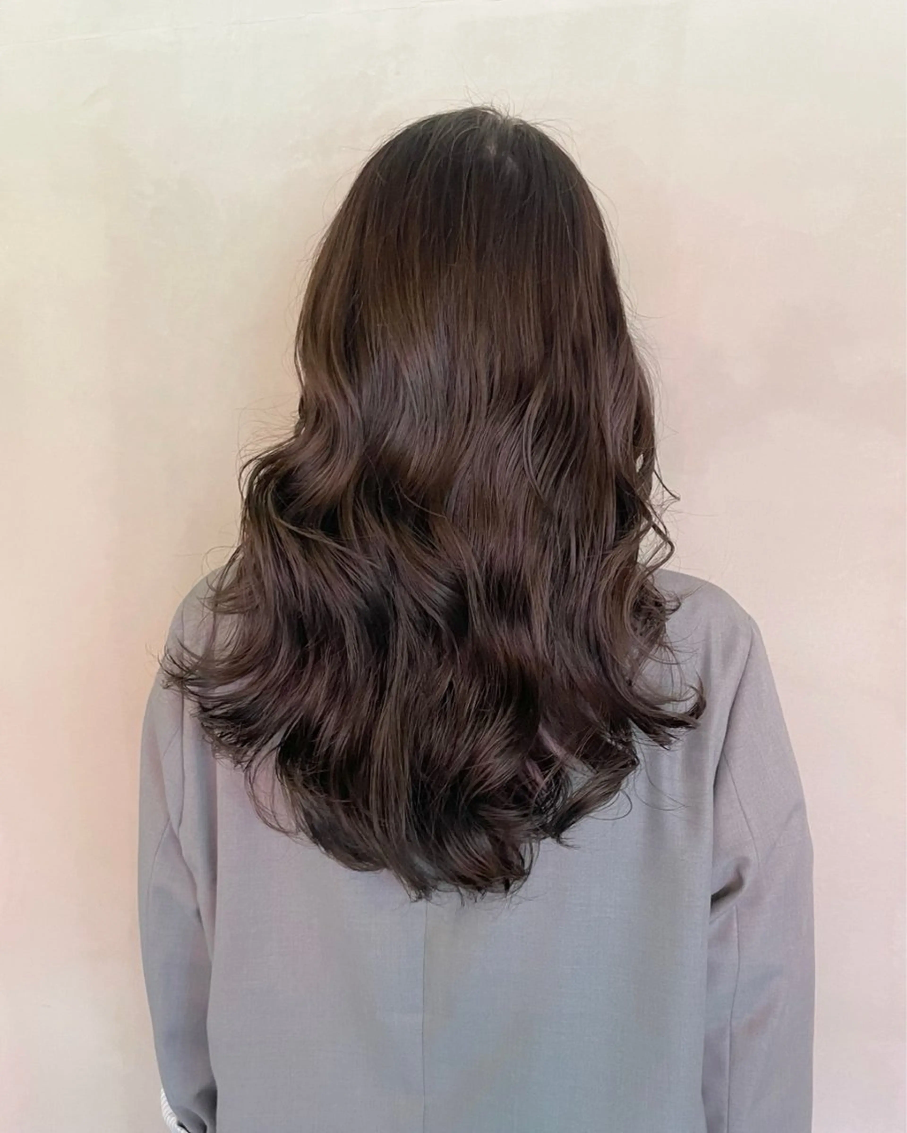 セミロング カット パーマ 山本  弦生のヘアスタイル