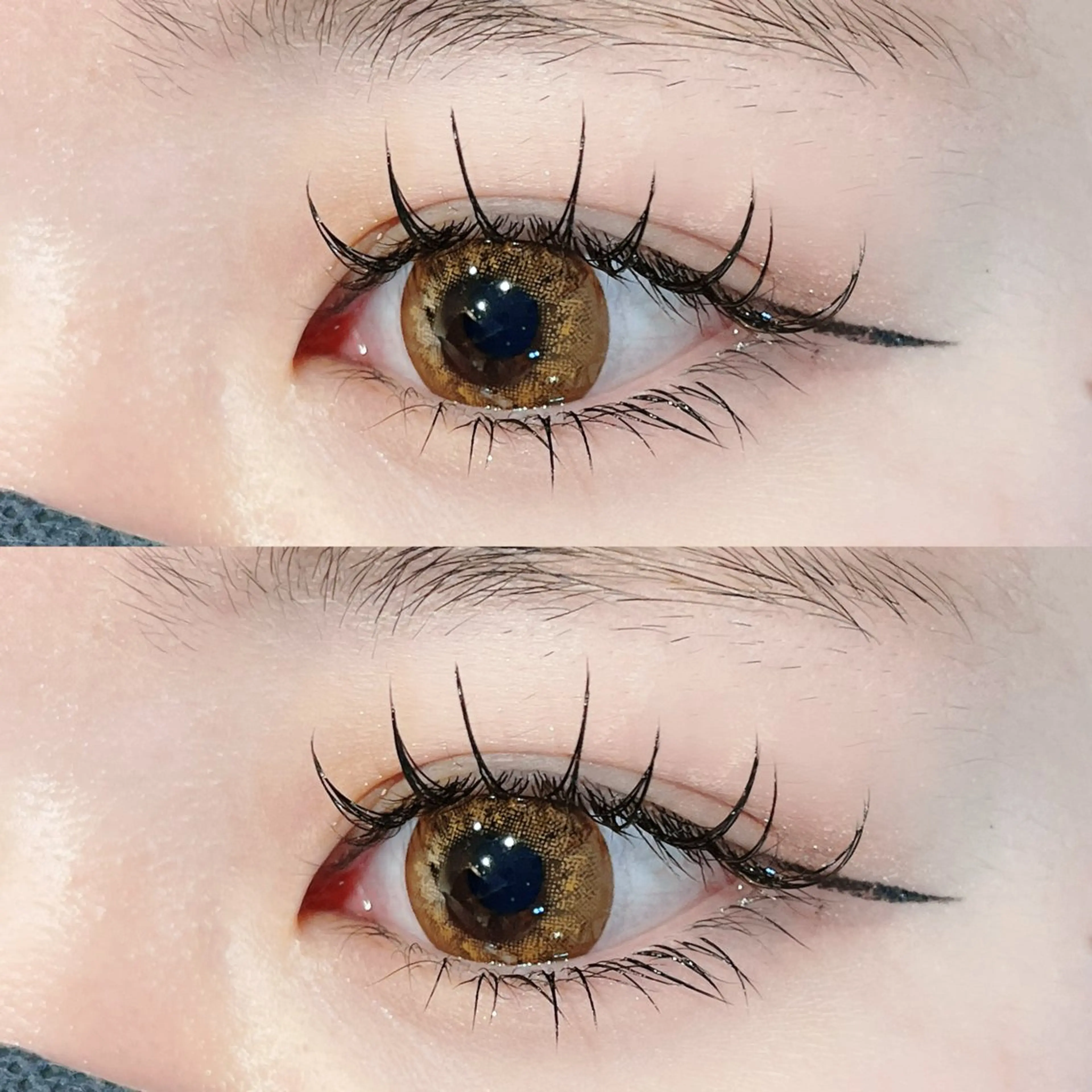 マツエク・マツパ 付け放題 ナチュラル 下まつげエクステ 一重×まつ毛パーマ マツエク 金子 清美のマツエク・マツパデザイン