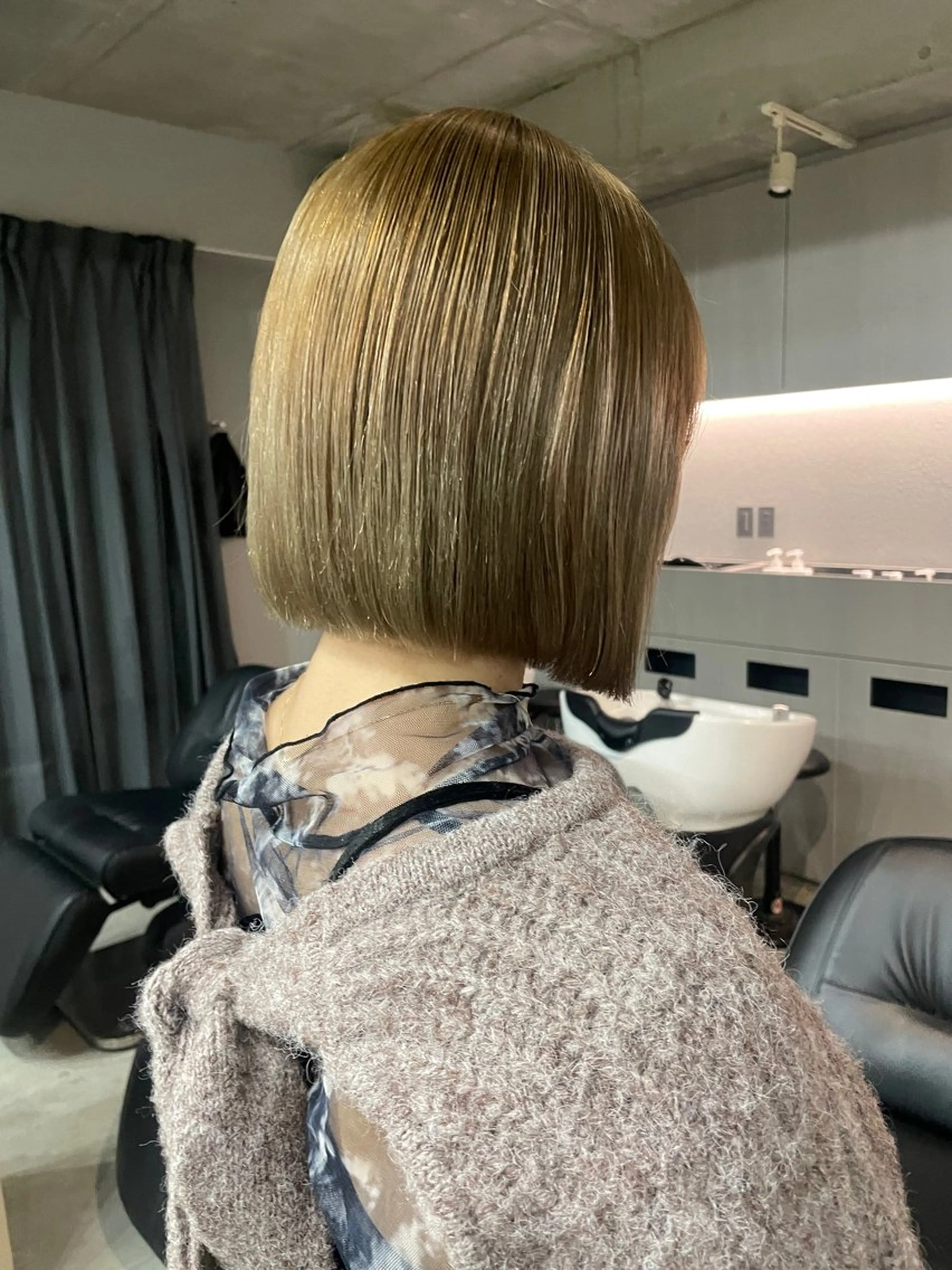 ミディアム カラー カット ヘアカラー トリートメント 表参道🌿赤み消し カラー/チナツのヘアスタイル