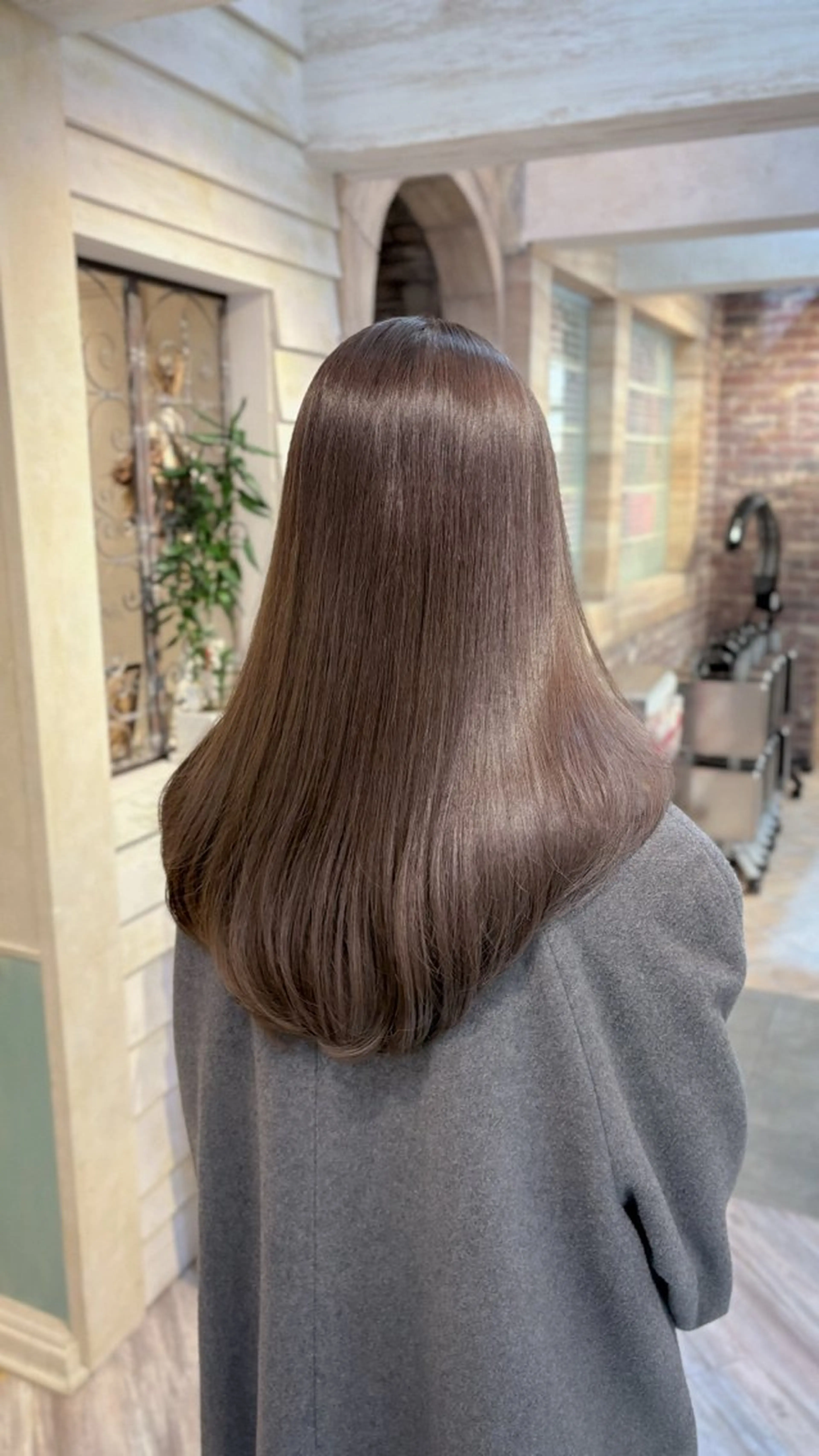 ロング カラー カット ヘアカラー トリートメント グレージュ|くすみ× 透明感|kazutoのヘアスタイル