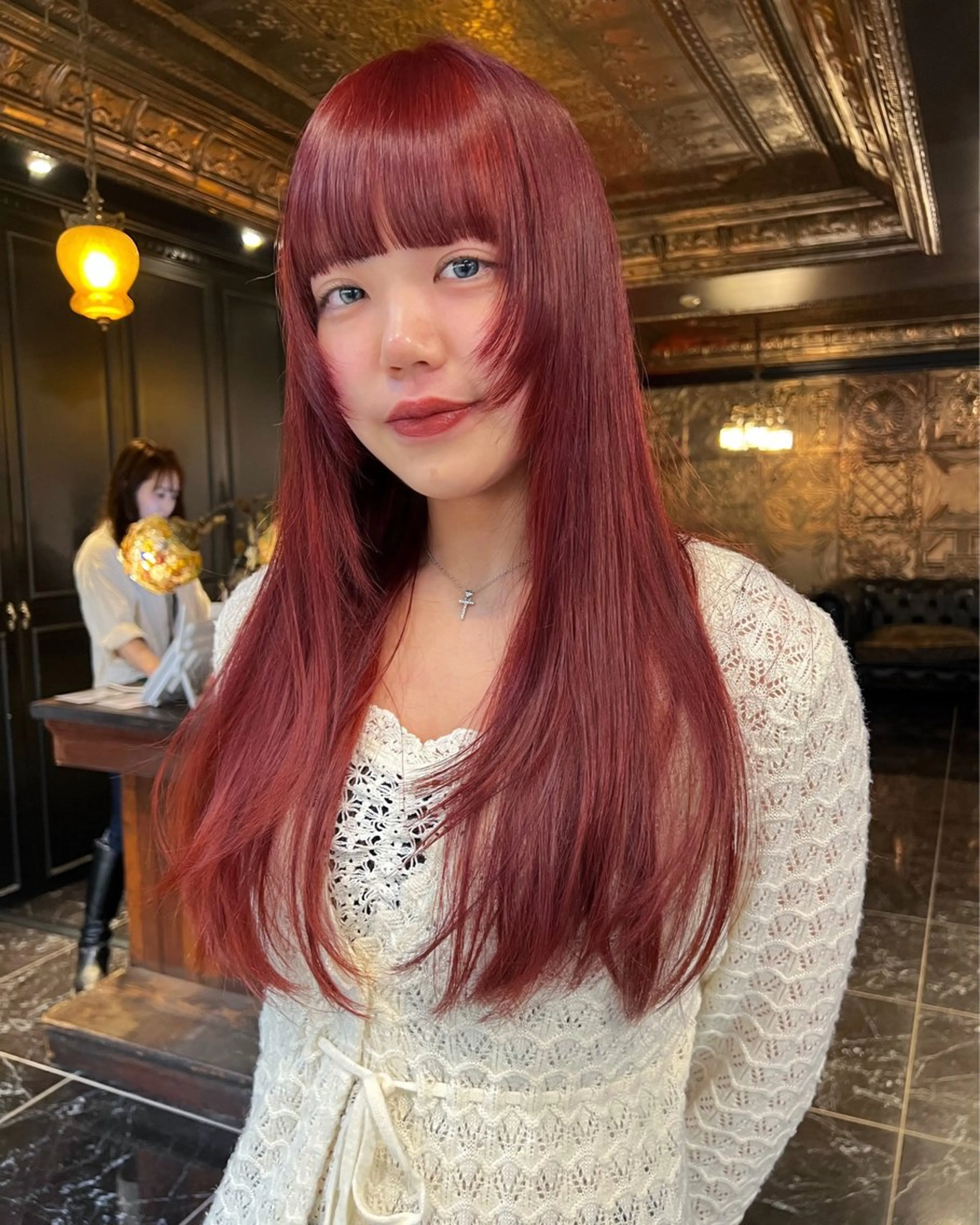 ロング カラー ダブルカラー カット ヘアカラー 圧倒的デザイン力 店長🎨RENAのヘアスタイル