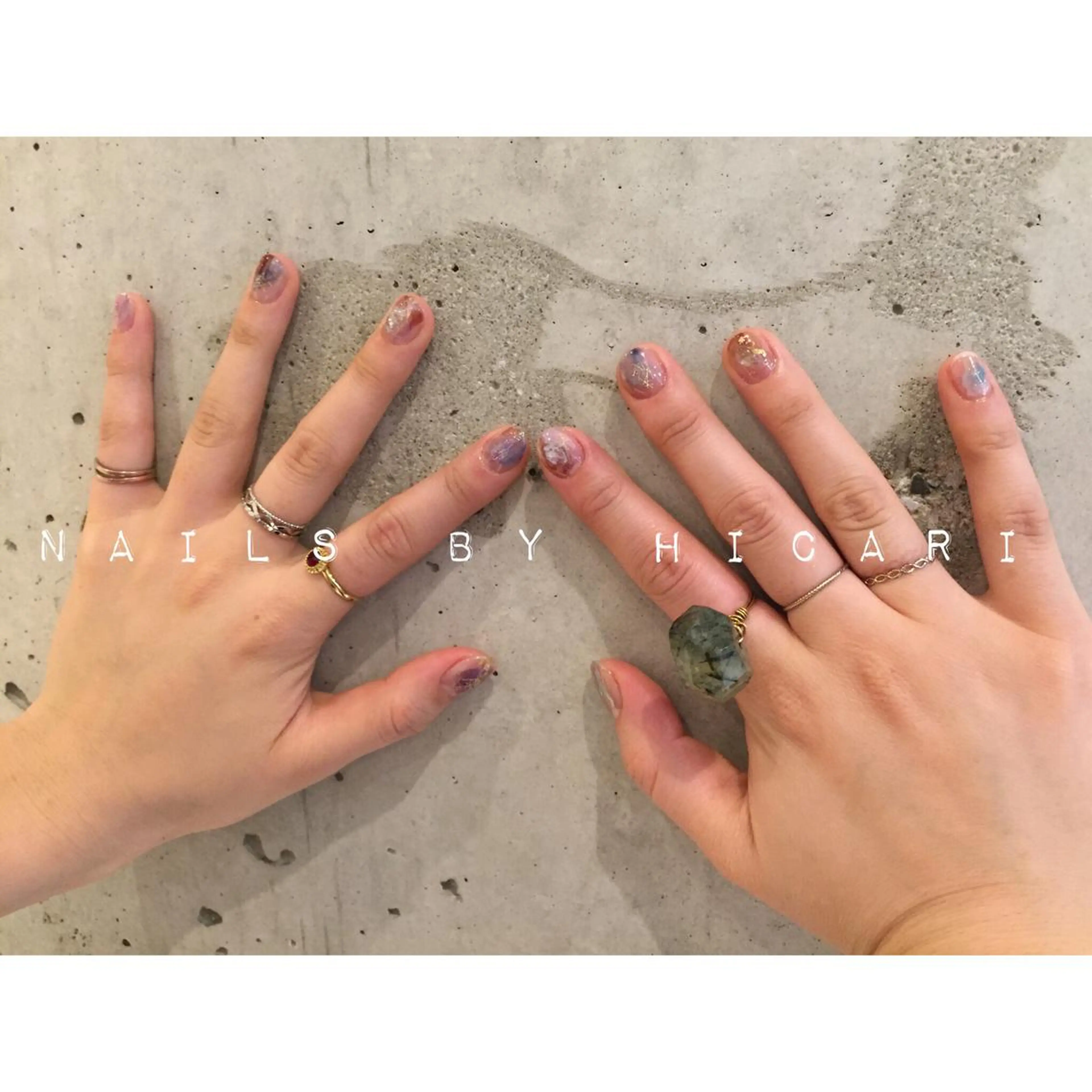 カラー ネイル マツエク・マツパ illum hicariのネイルデザイン