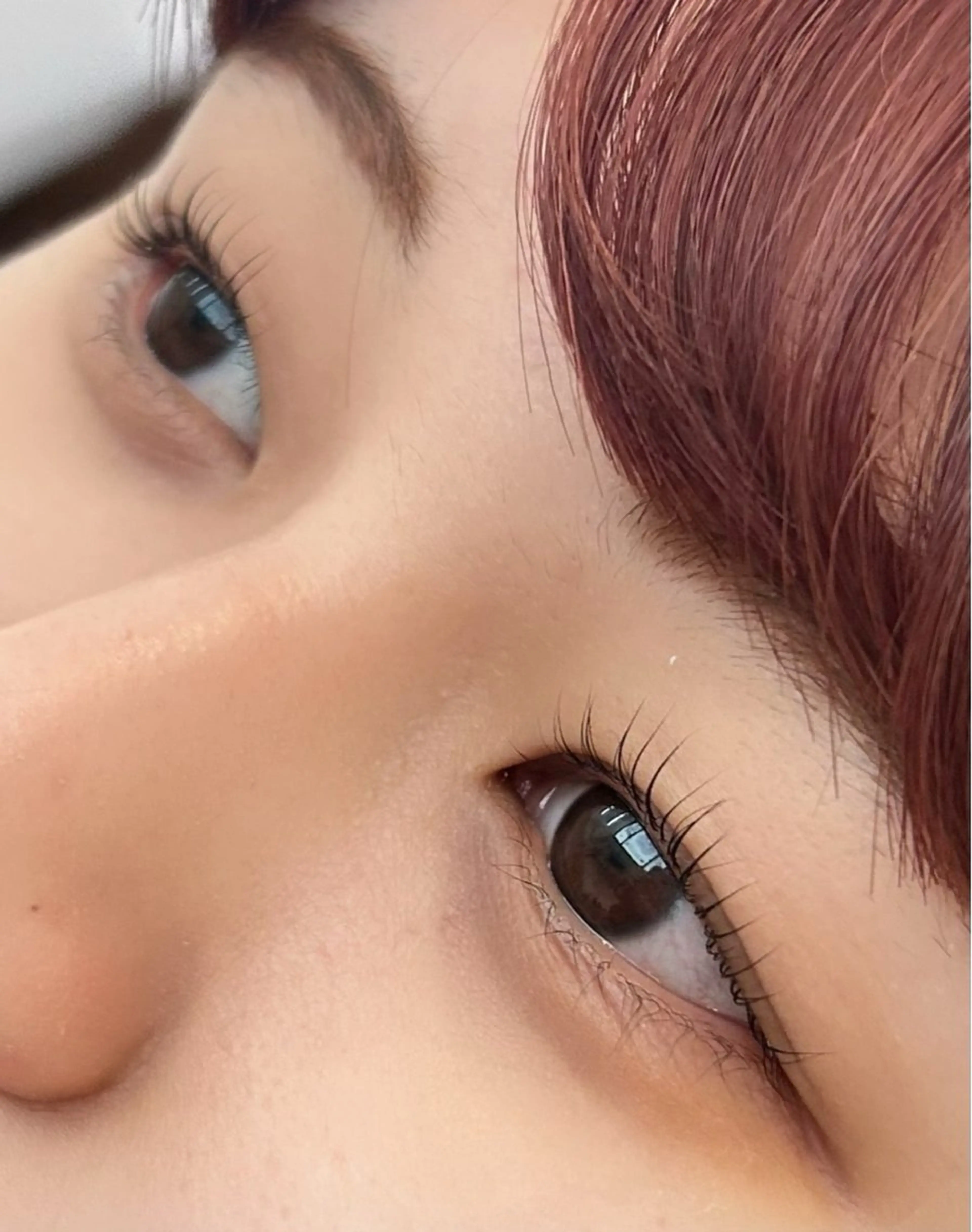 上まつ毛パーマの写真