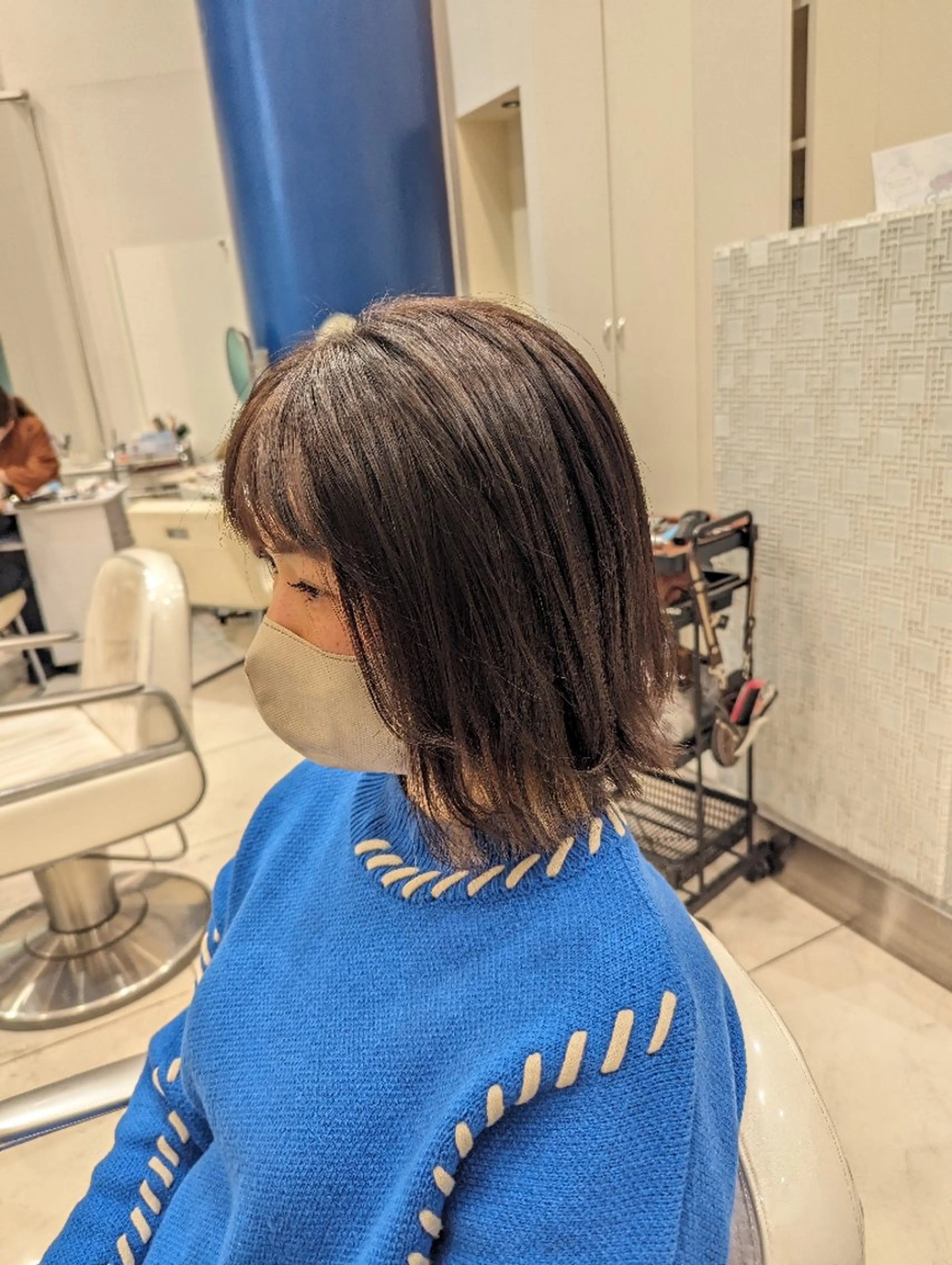 セミロング 髪質改善 カミムラのヘアスタイル