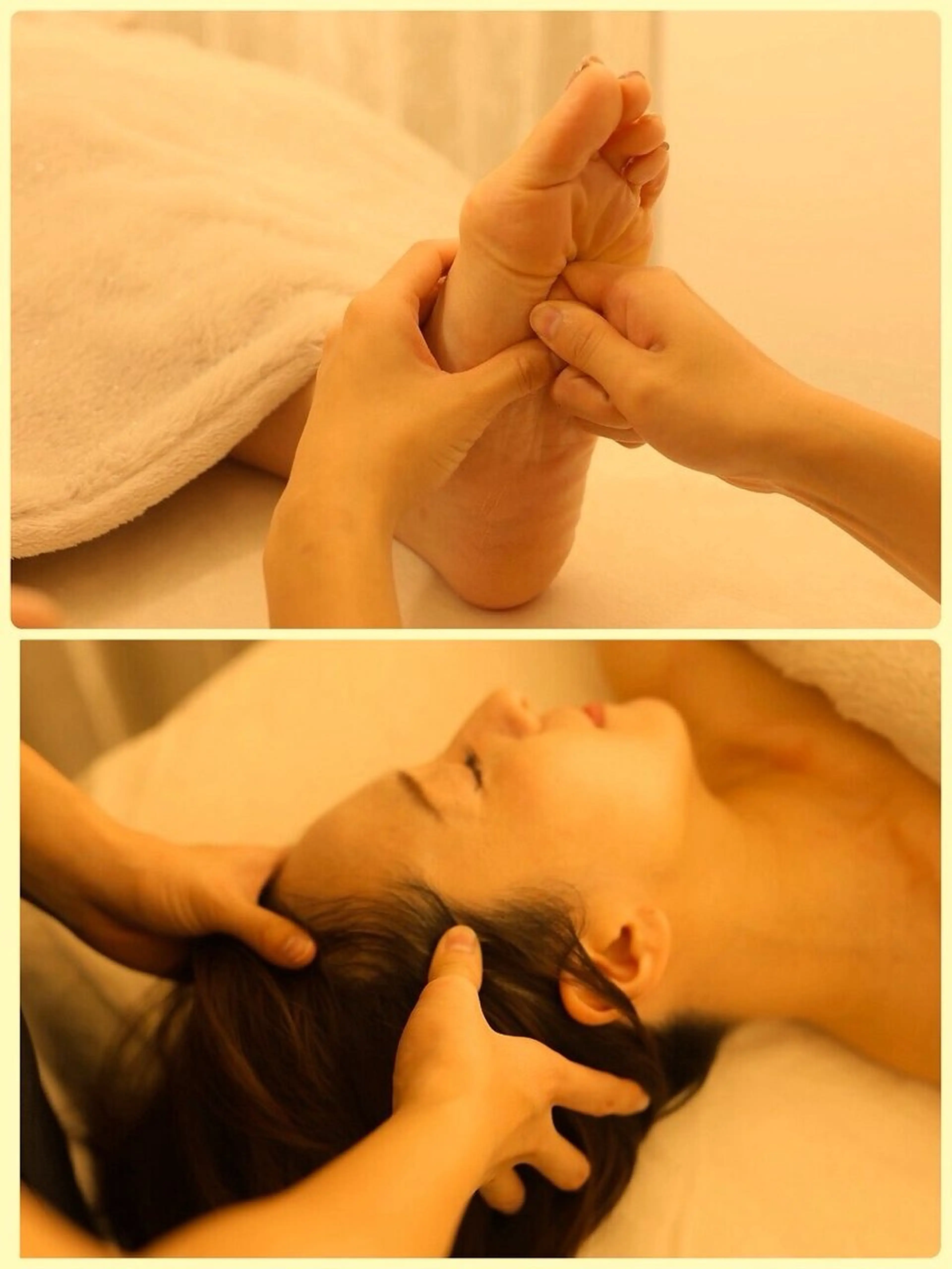 【足ツボ&ヘッド】　欲張り贅沢！末端集中ケアコース　60分6600円の写真