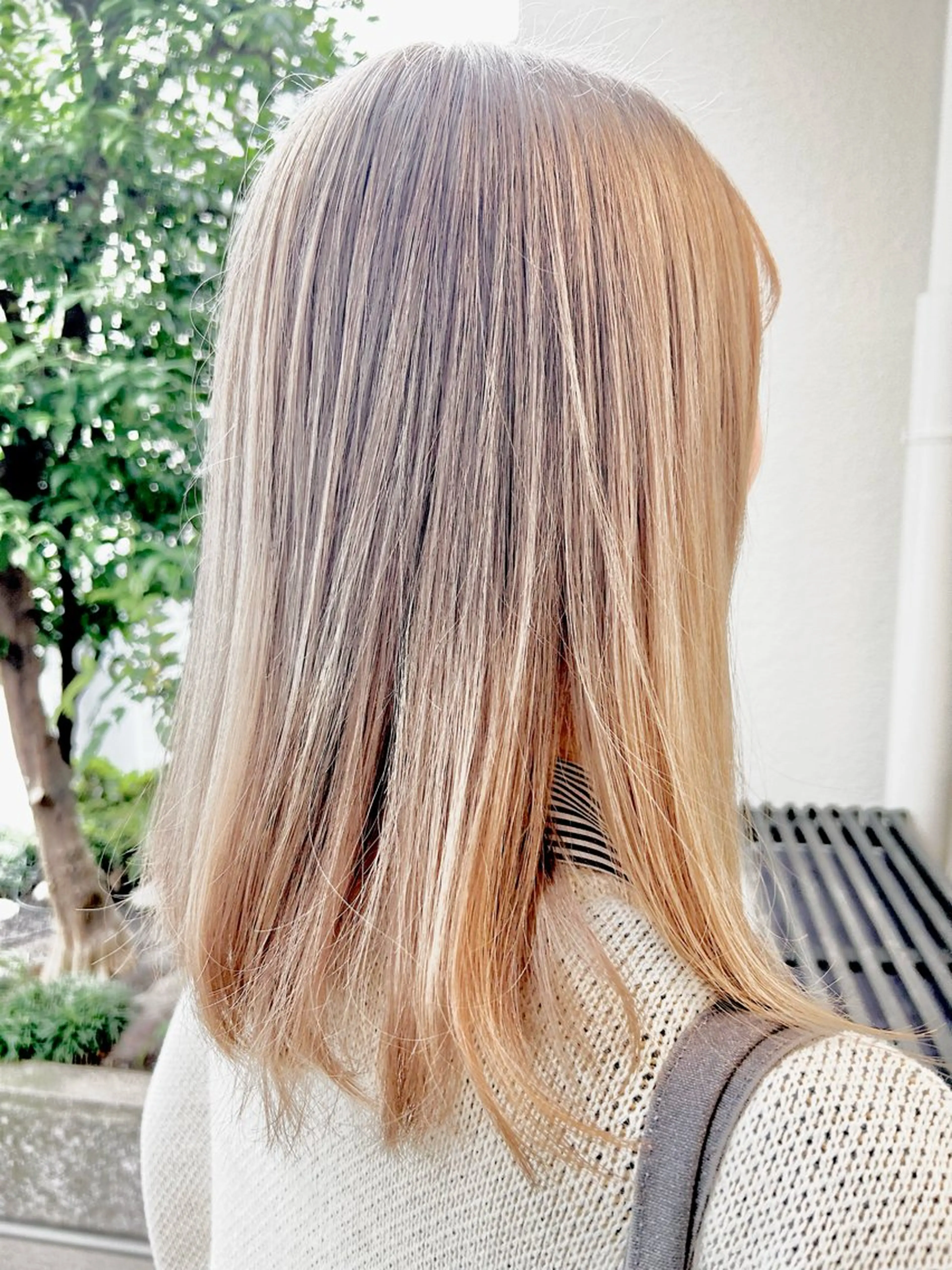 ミディアム カラー ヘアカラー ✨傷ませないカラー✨ Ryuのヘアスタイル