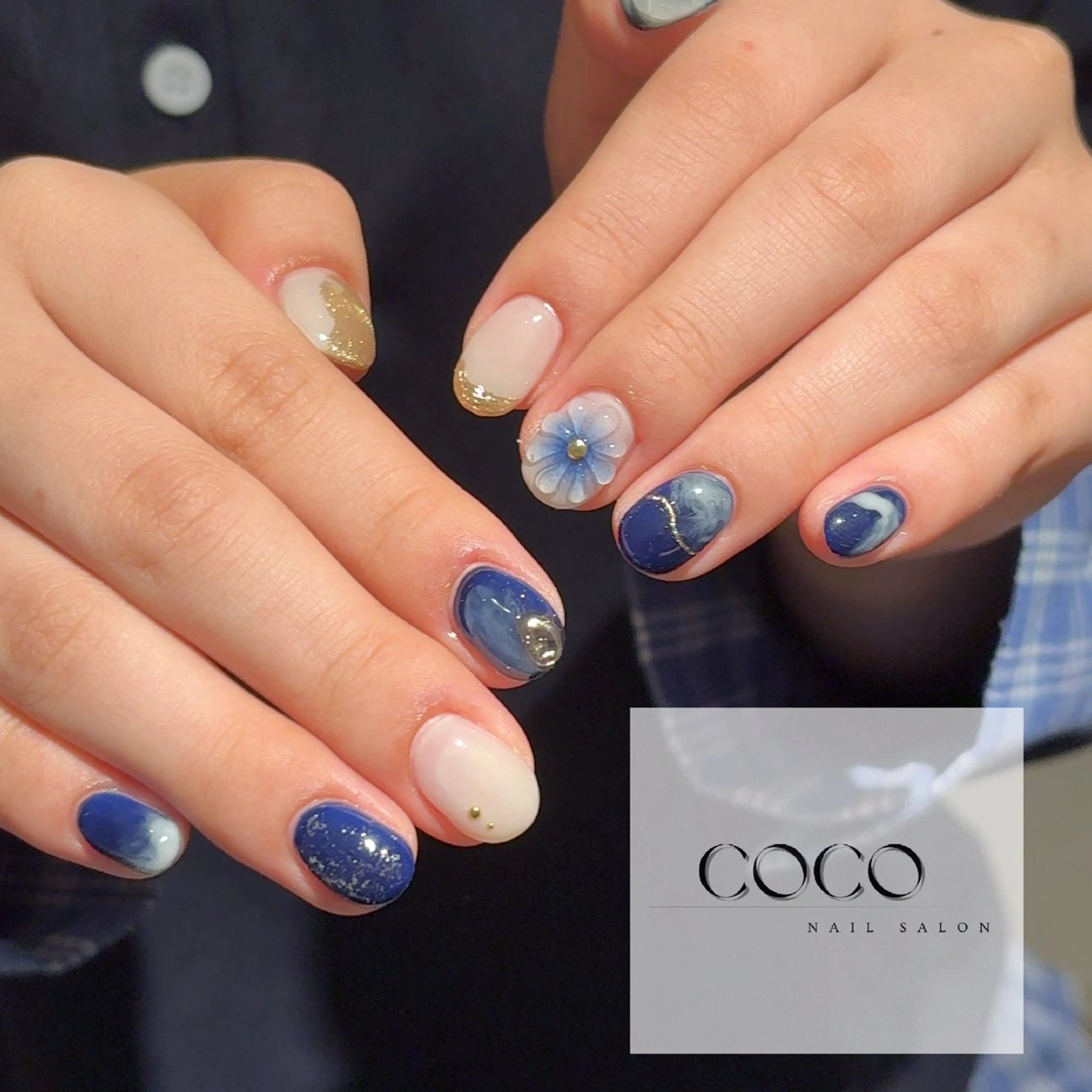 ネイル 成人式 ハンドネイル NAIL SALON / 耳ﾂﾎﾞ HBLのネイルデザイン