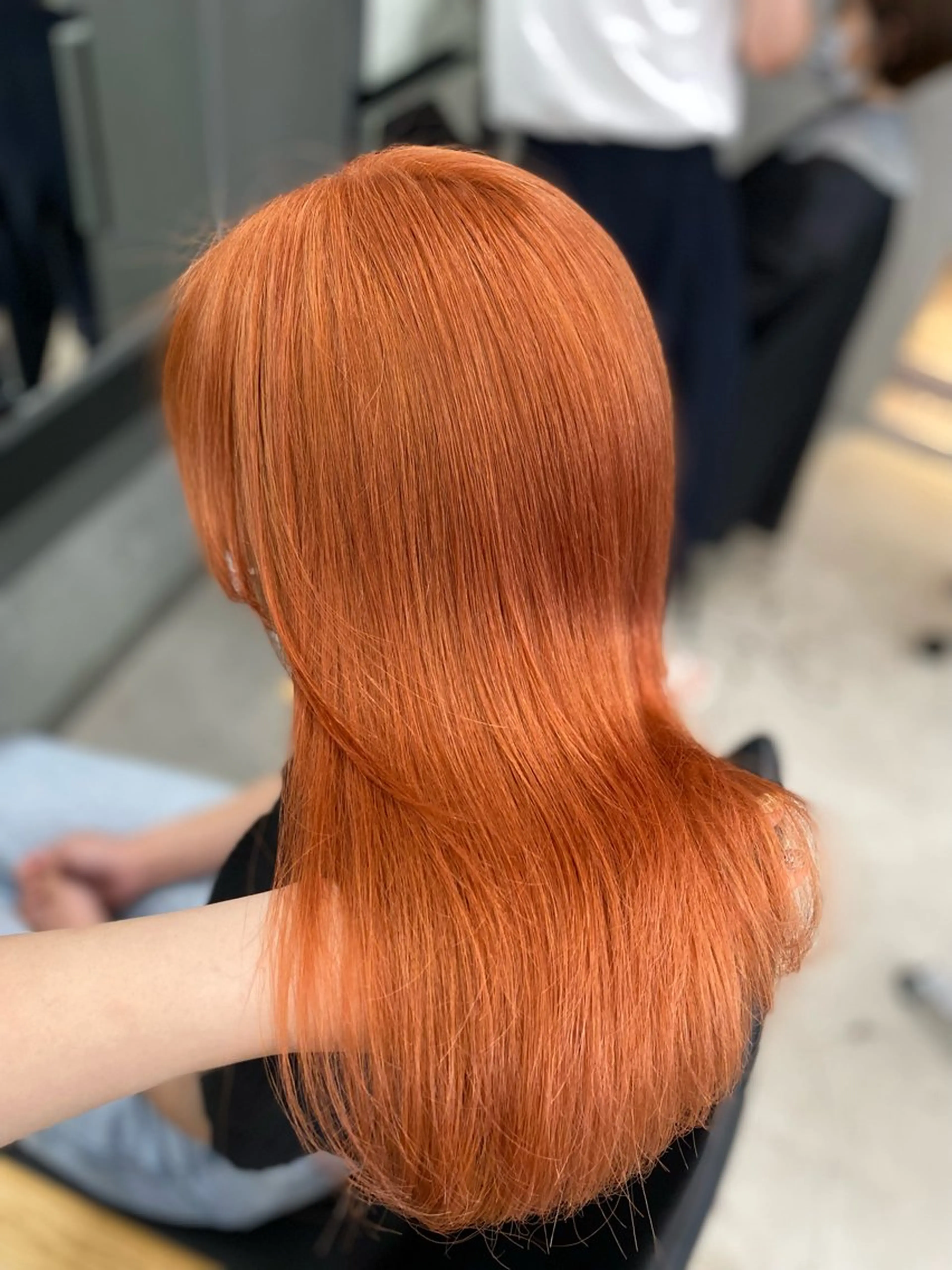 セミロング カラー ヘアカラー レイヤー/柔色 カラー/SAkiのヘアスタイル