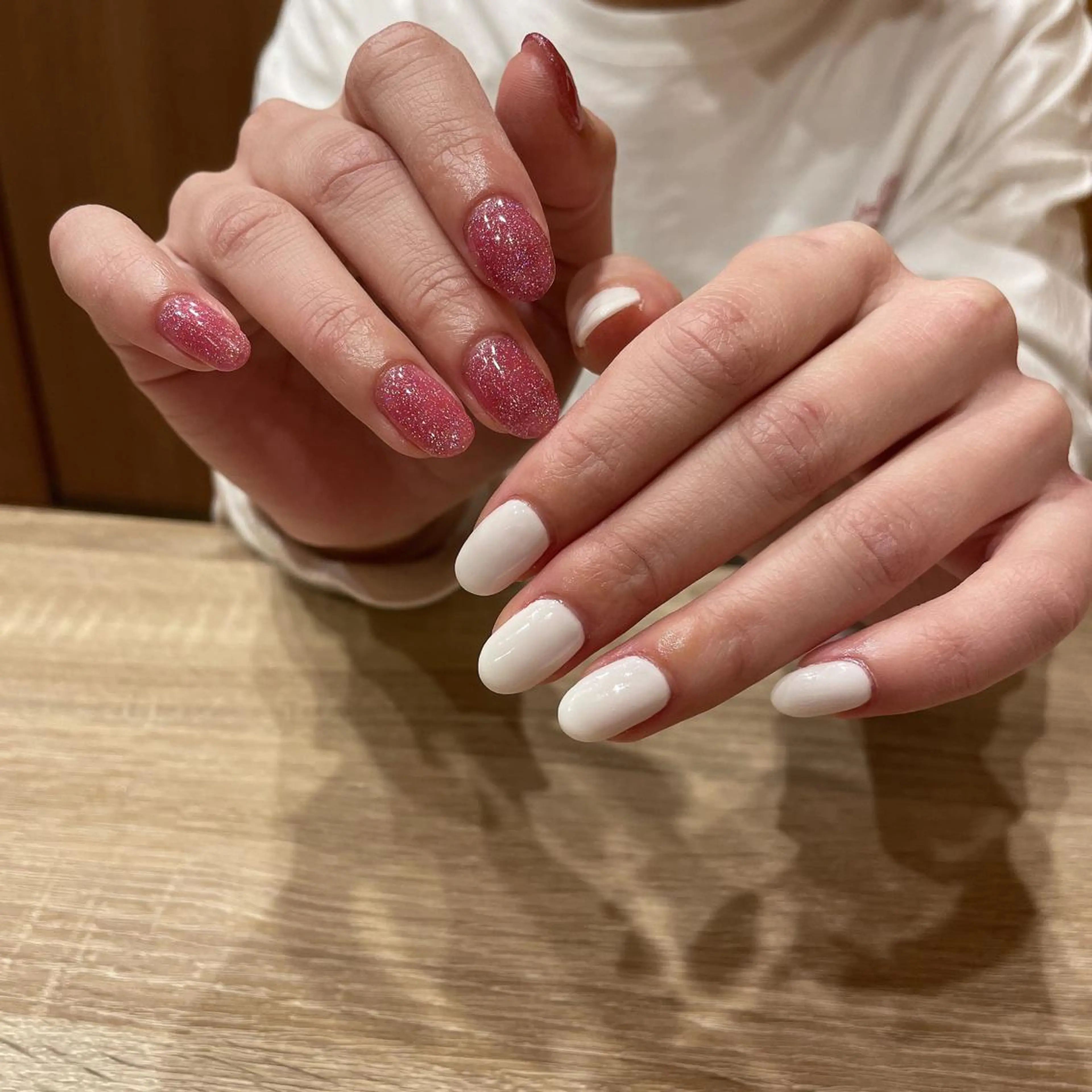 ネイル ラメ(グリッター) ワンカラーネイル ハンドネイル liberté🫧 新小岩のネイルデザイン