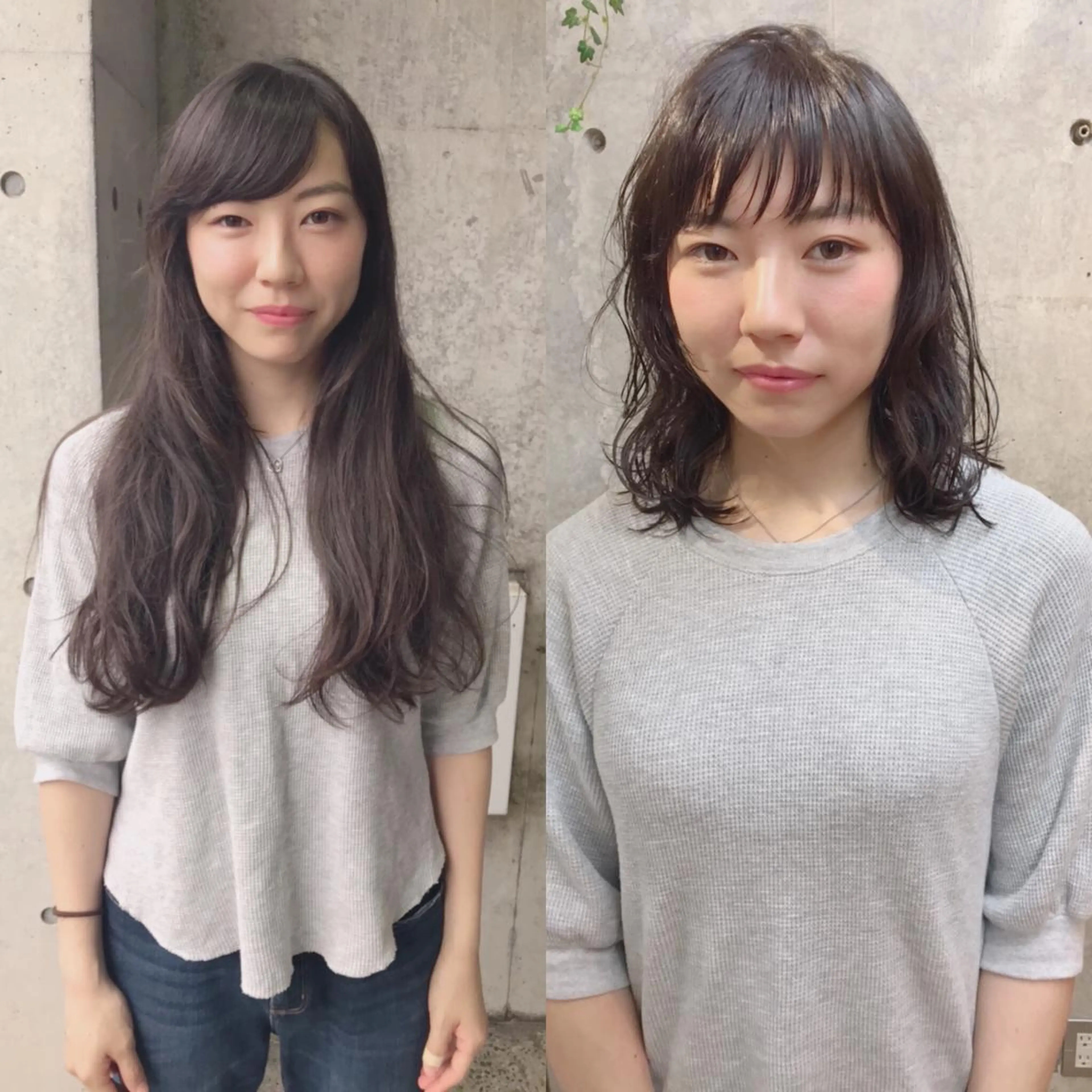 ミディアム カラー パーマ 及川 光のヘアスタイル