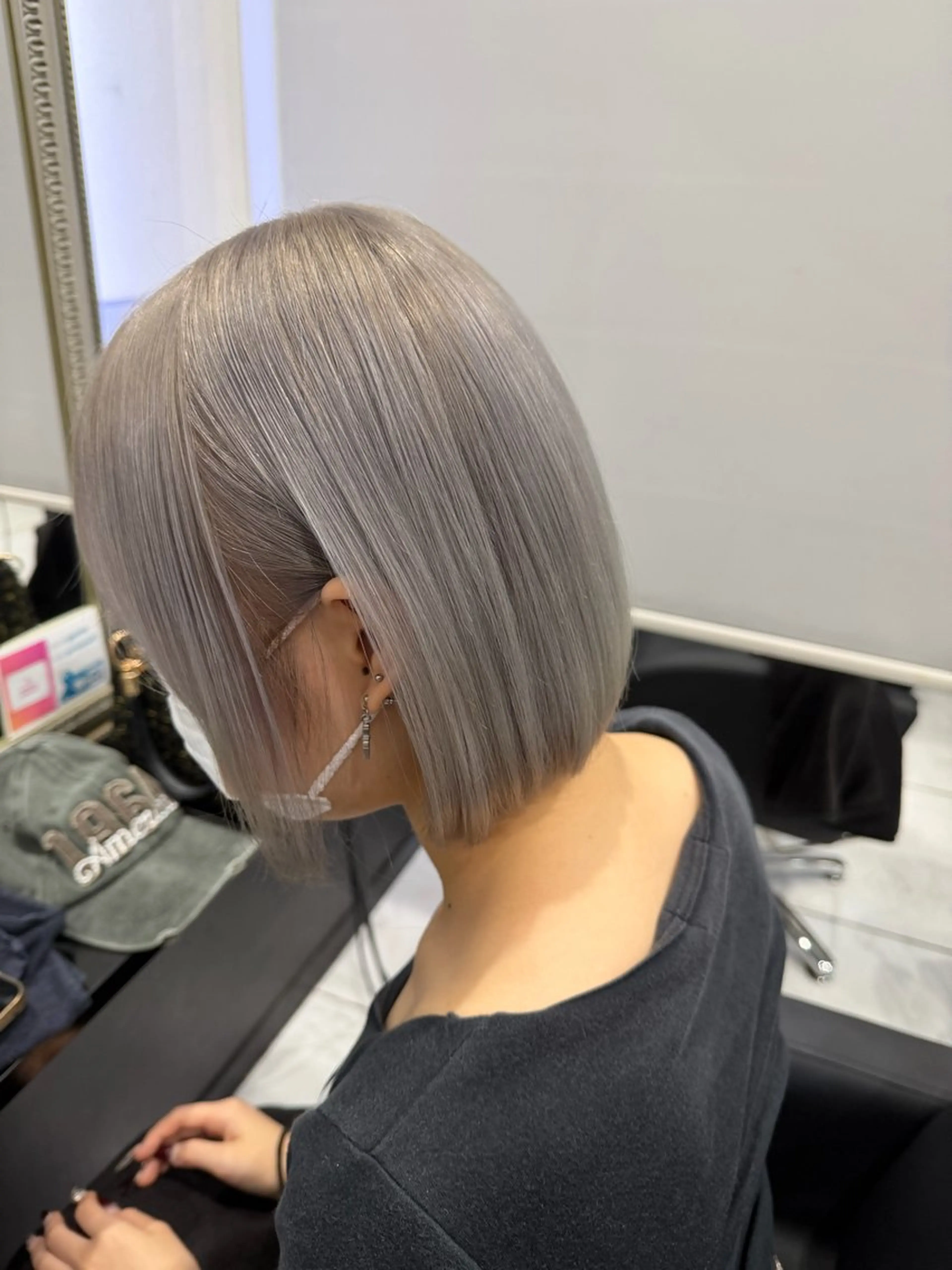 ショート ボブ 長田 麻友子のヘアスタイル
