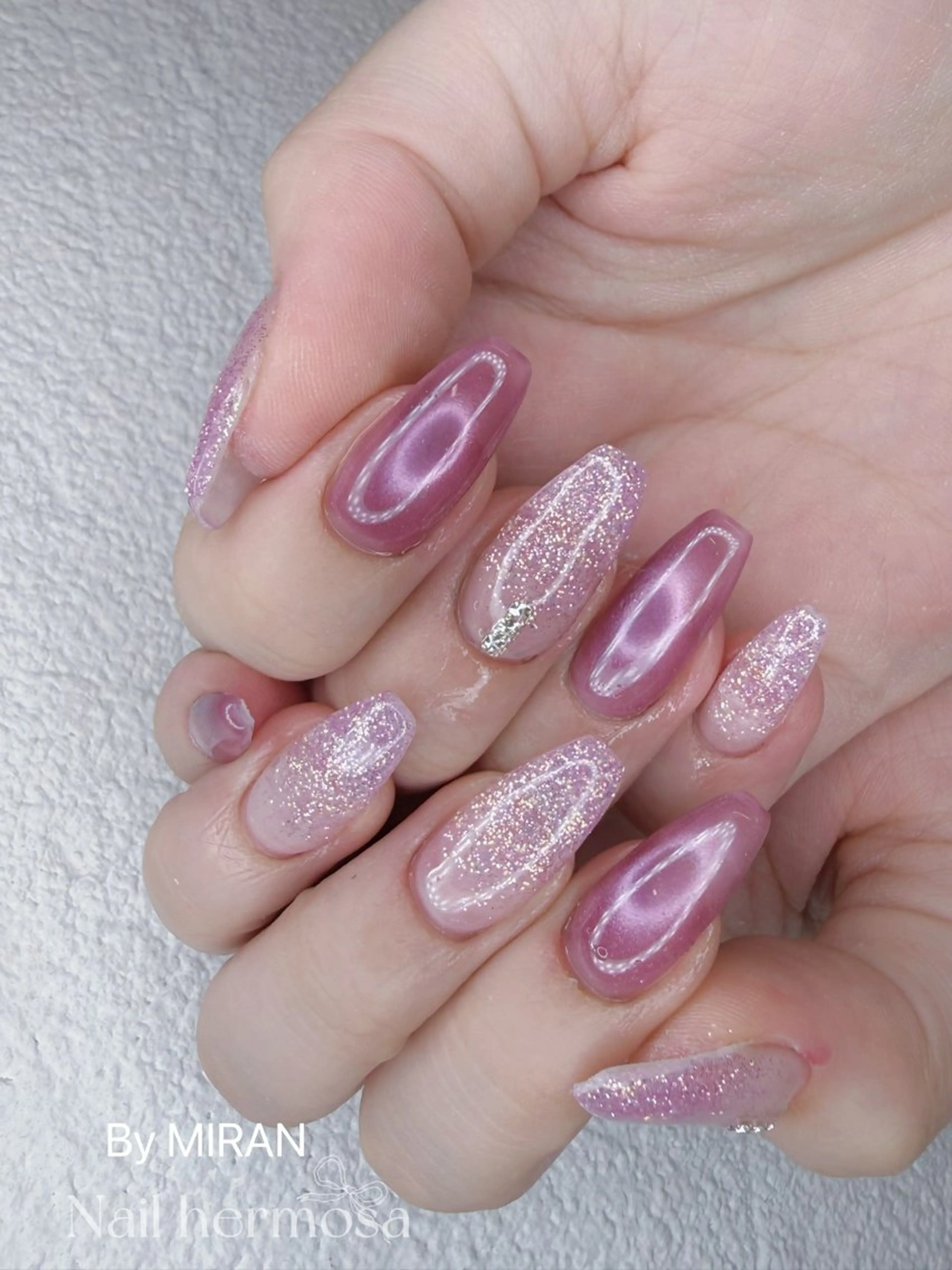 ネイル フラッシュネイル フットネイル フレンチネイル ジェルネイル ガラスフレンチ ハンドネイル ネイル エルモサのネイルデザイン