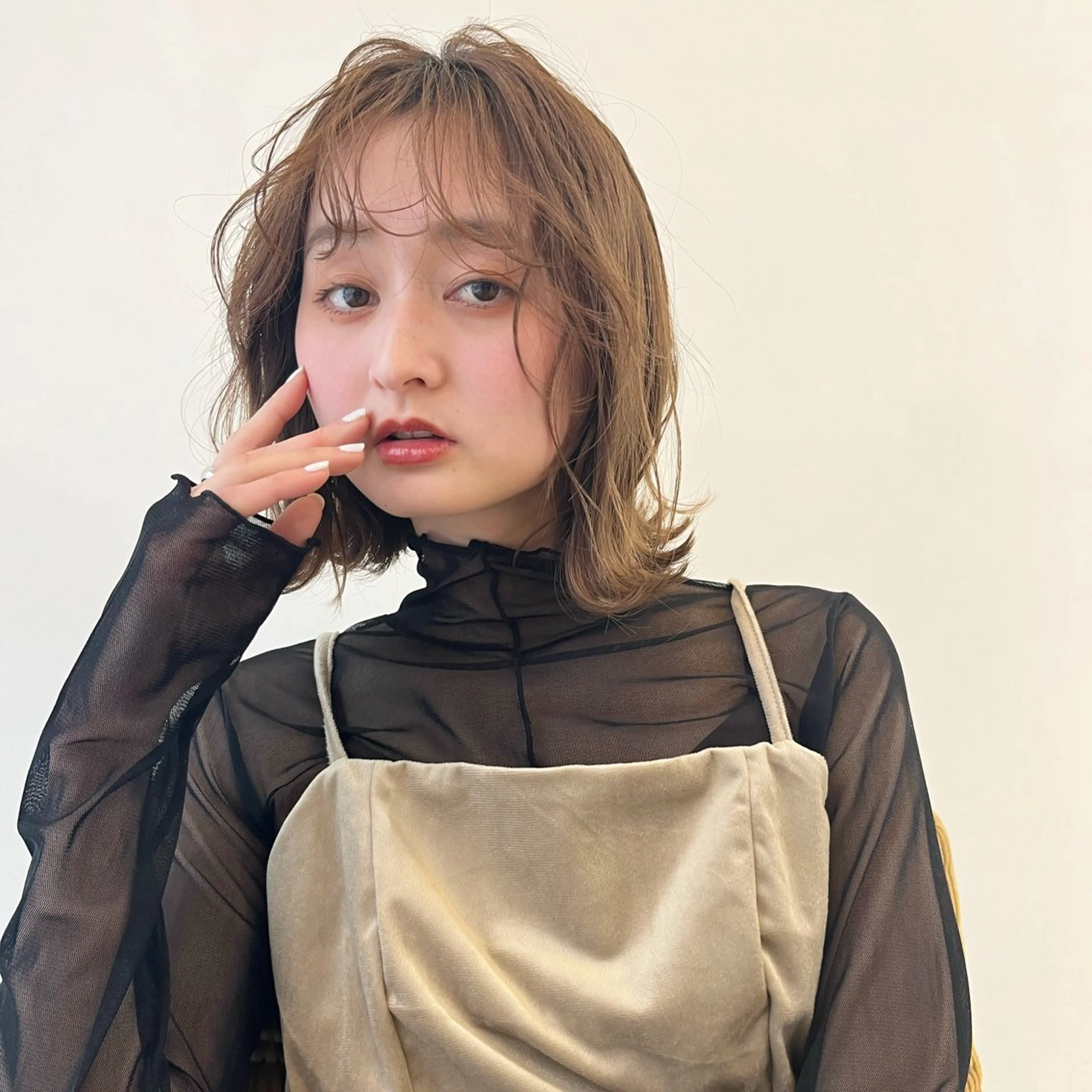 ミディアム 🐰桃山台/髪質改善 山亀のヘアスタイル