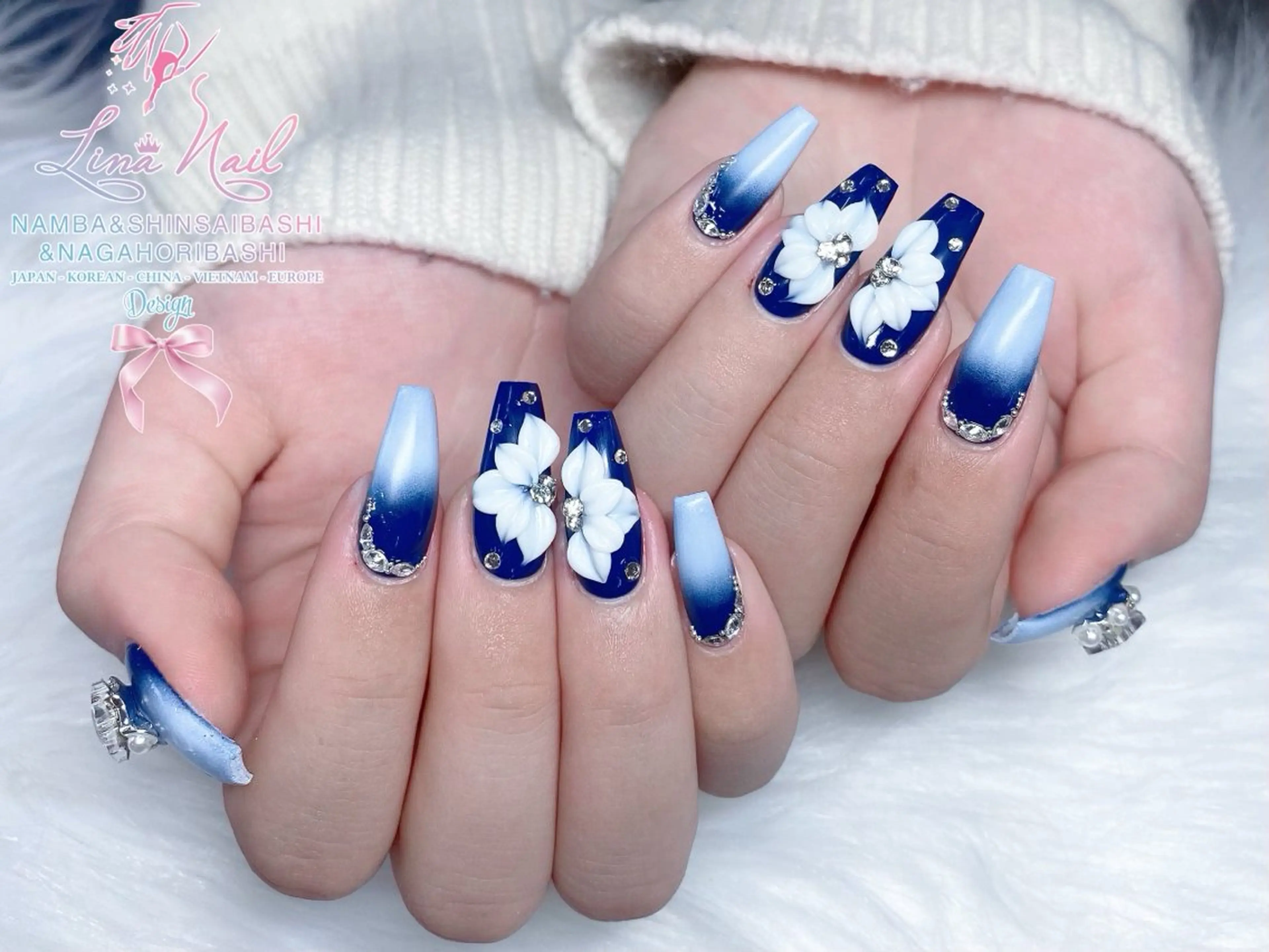 ネイル フットネイル ジェルネイル 持ち込み ネイルチップ ハンドネイル リナネイル 長堀橋店／東心斎橋店のネイルデザイン