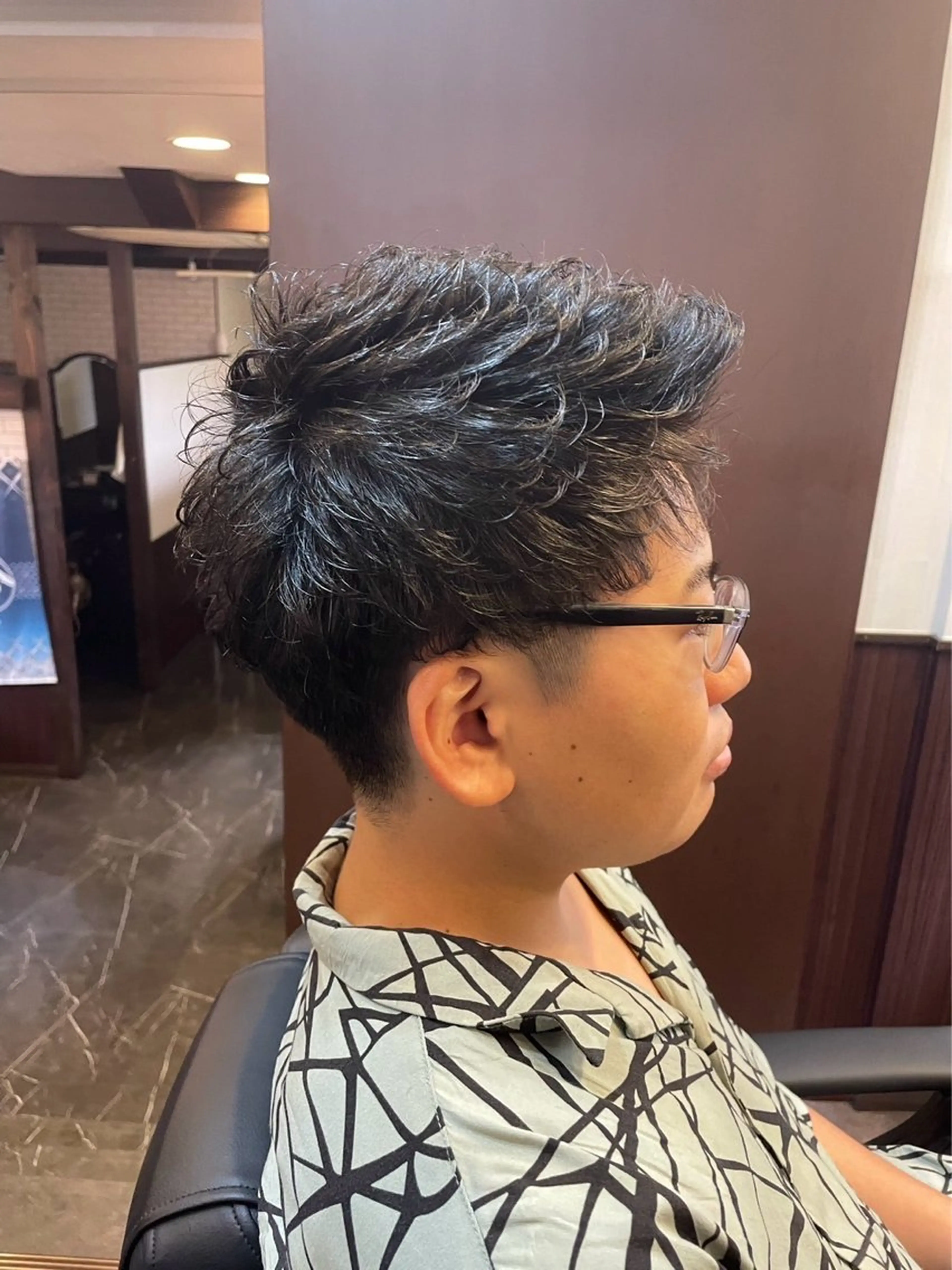 ショート パーマ メンズ 林 聖也のヘアスタイル