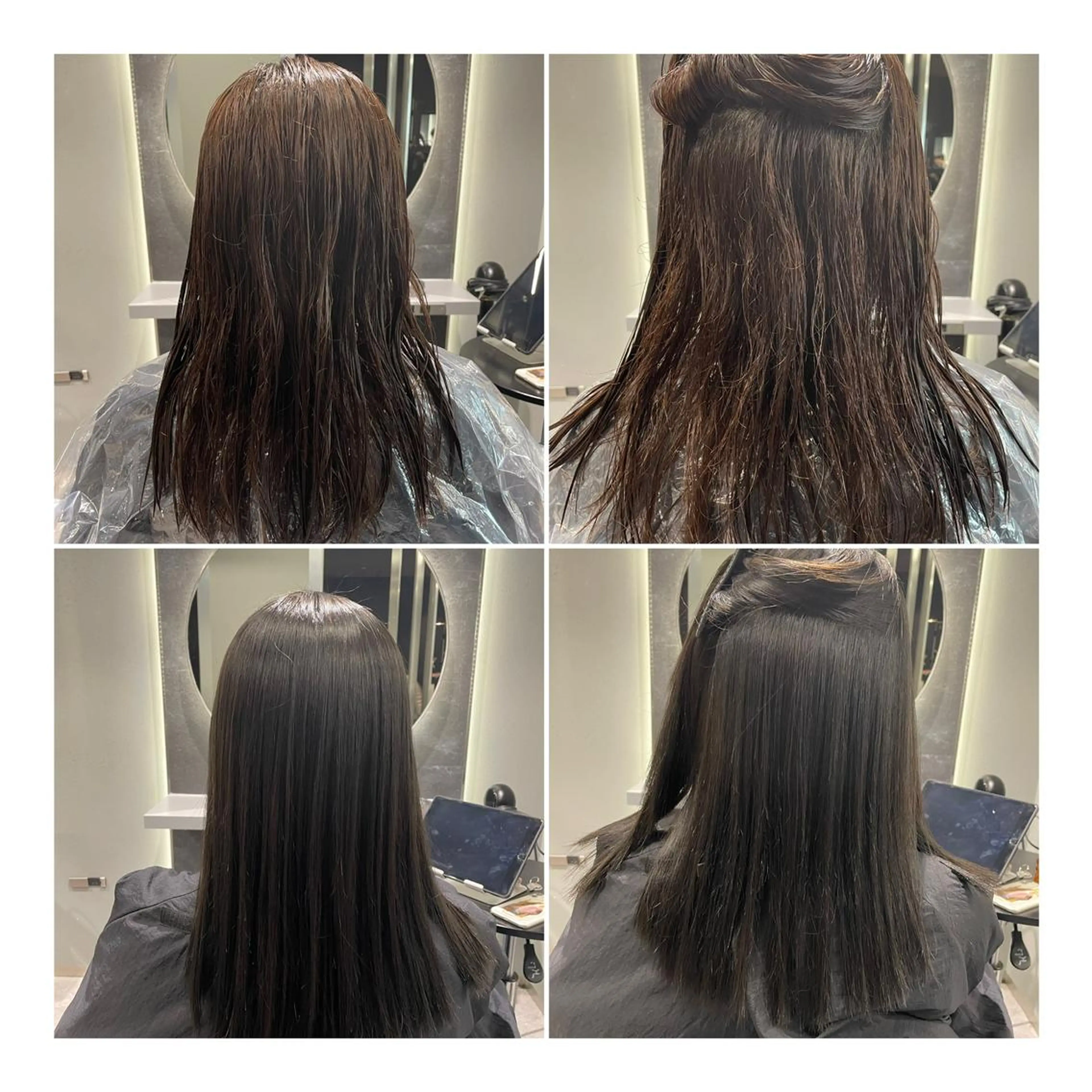 セミロング カラー 縮毛矯正 カット ヘアカラー 縮毛矯正 トリートメント 髪質改善艶髪特化 二瓶　海人のヘアスタイル