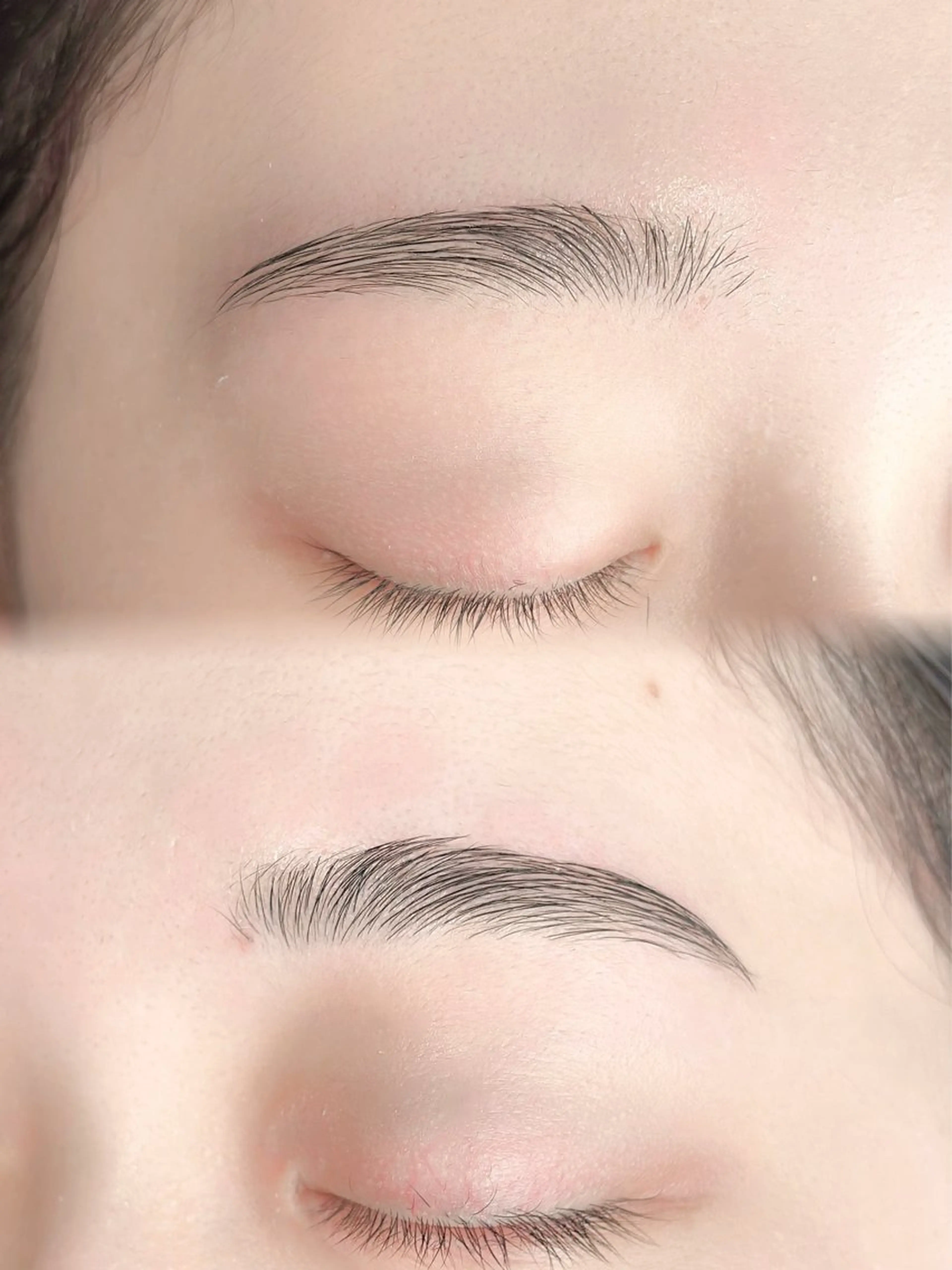 眉WAX + 間引き（毛量調節）の写真