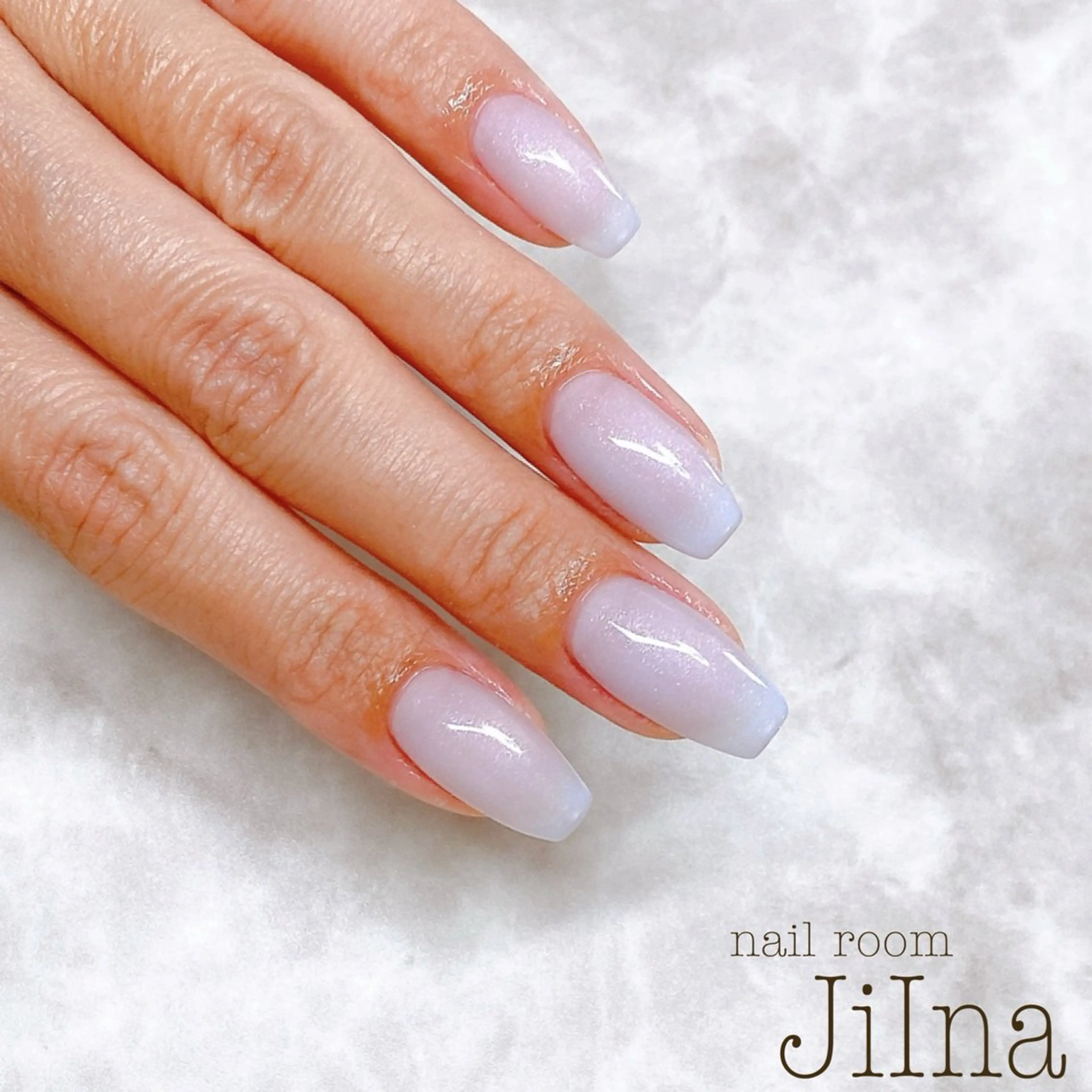 ネイル ワンカラーネイル スカルプネイル ハンドネイル JiIna nailのネイルデザイン