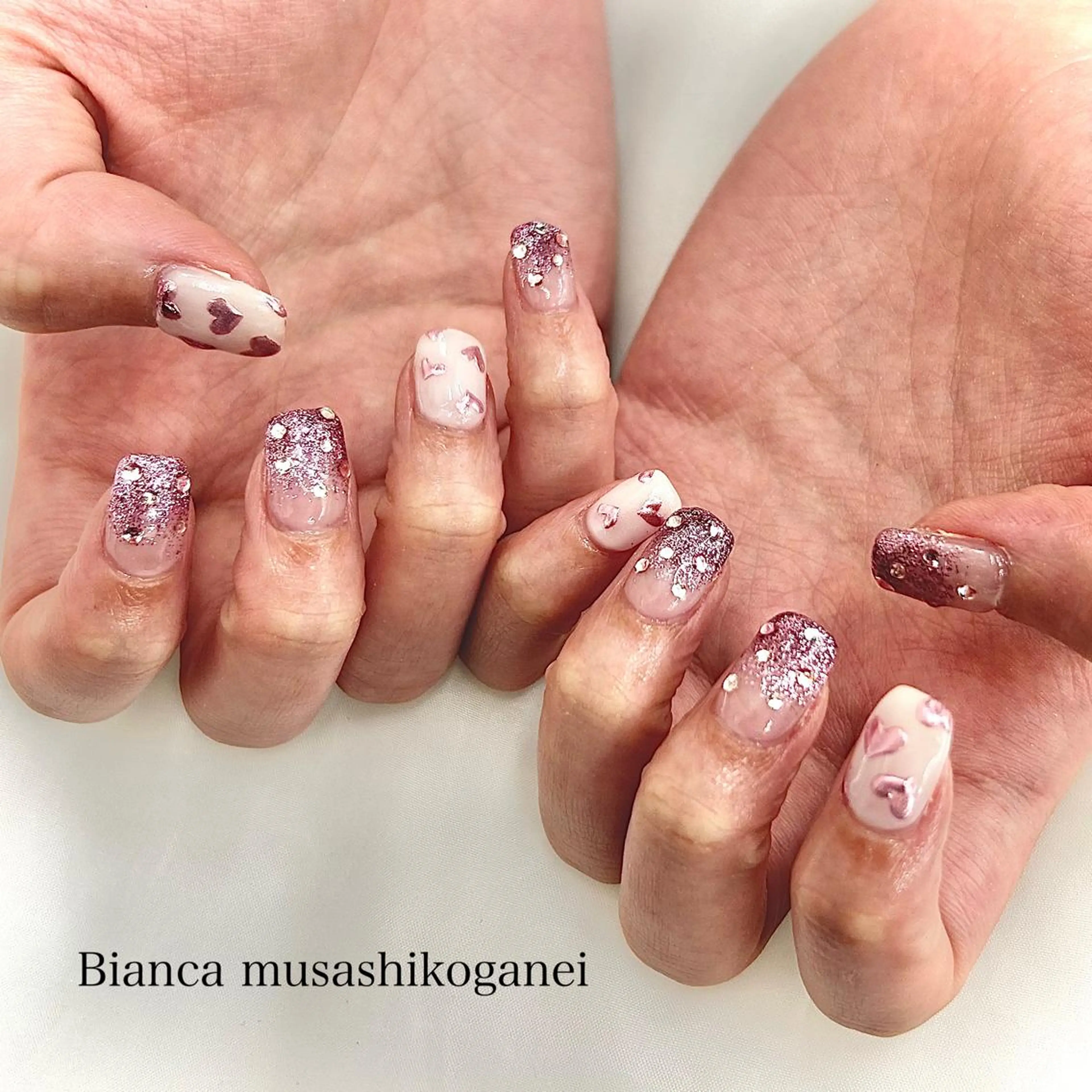 ネイル ハンドネイル Bianca 武蔵小金井　ほしののネイルデザイン