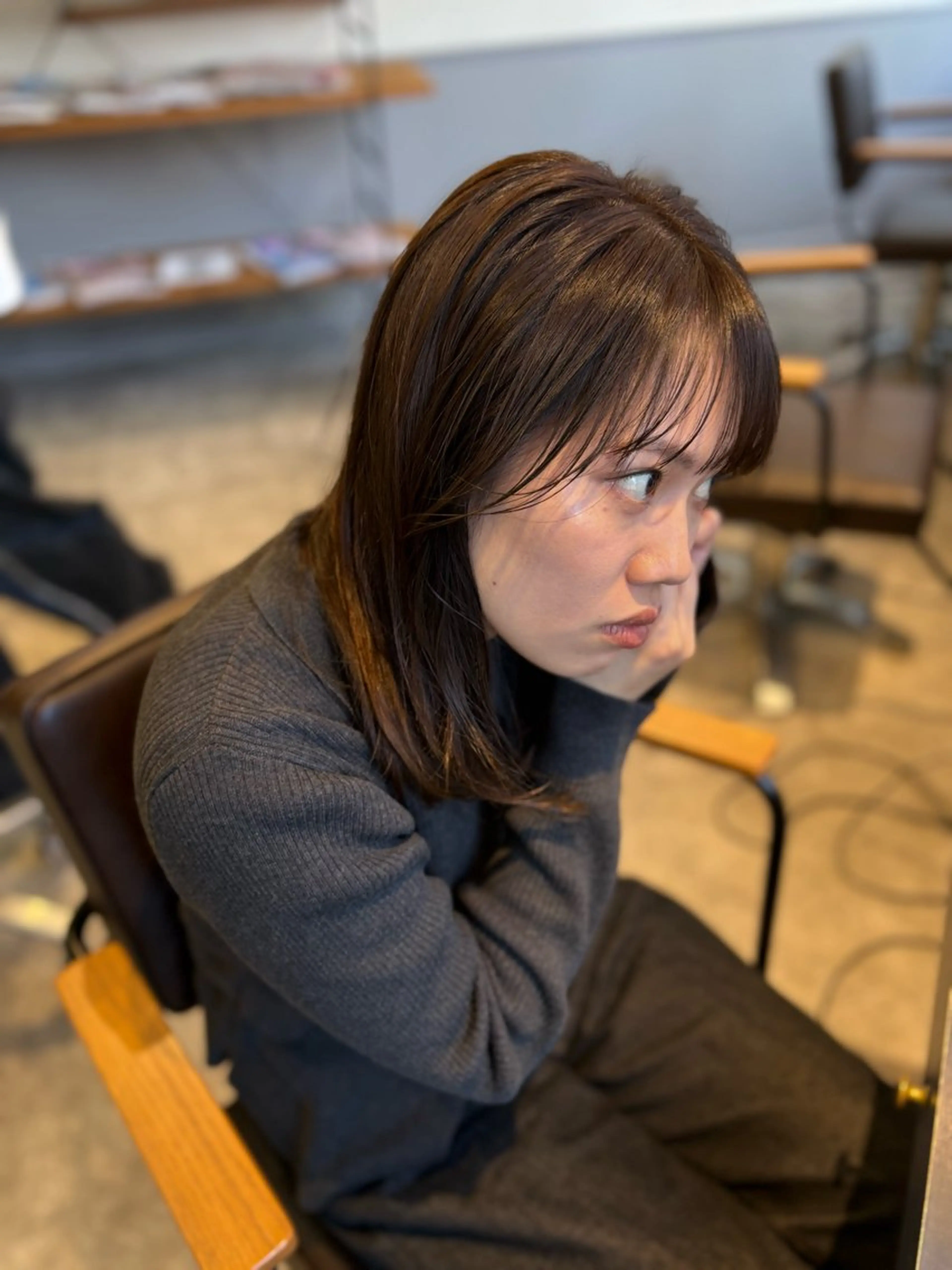 ミディアム カラー SIKI yuuna レイヤーカット🪽のヘアスタイル