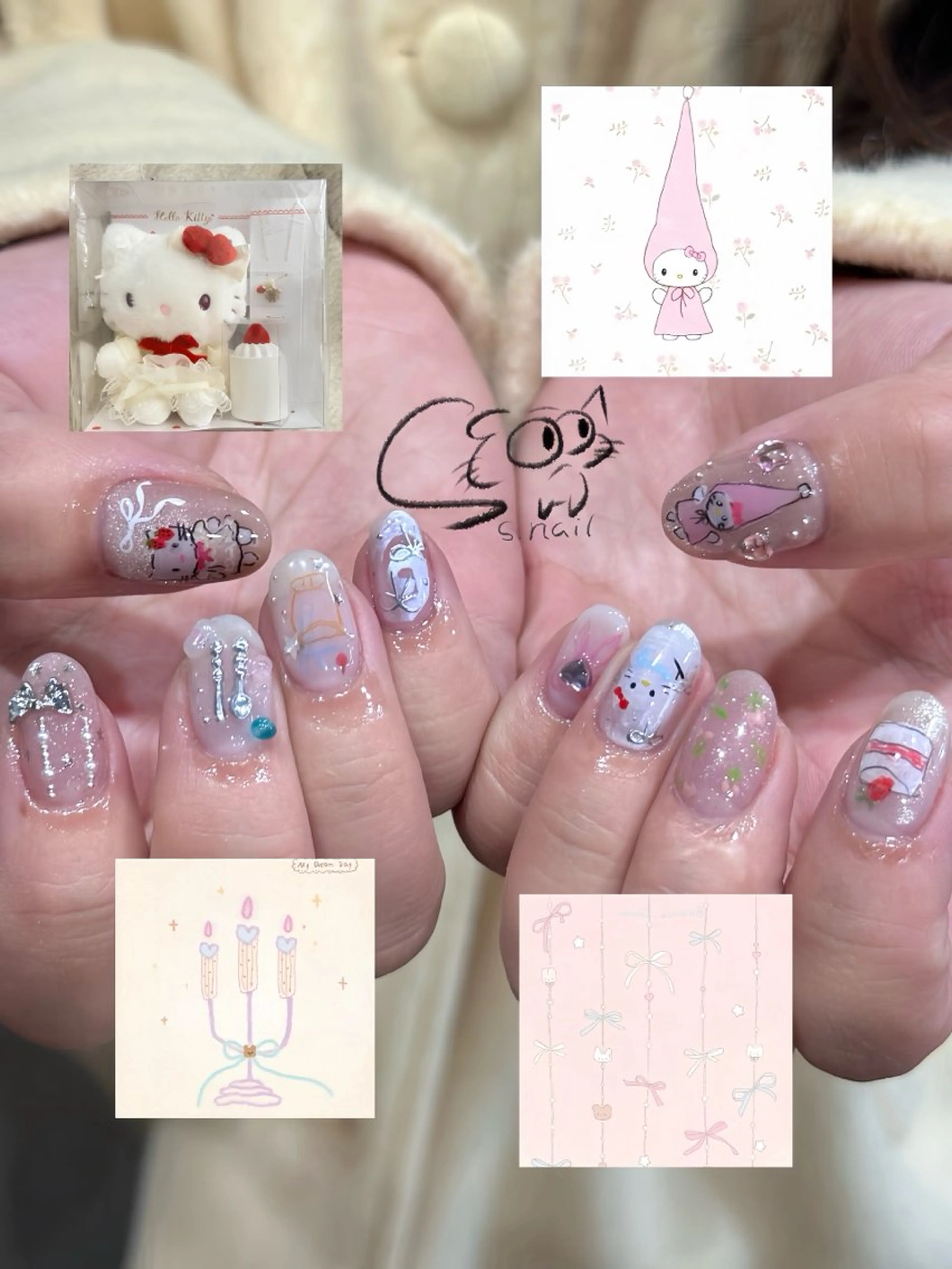 ネイル アートネイル チークネイル フレンチネイル グラデーション マグネットネイル S.nail _のネイルデザイン