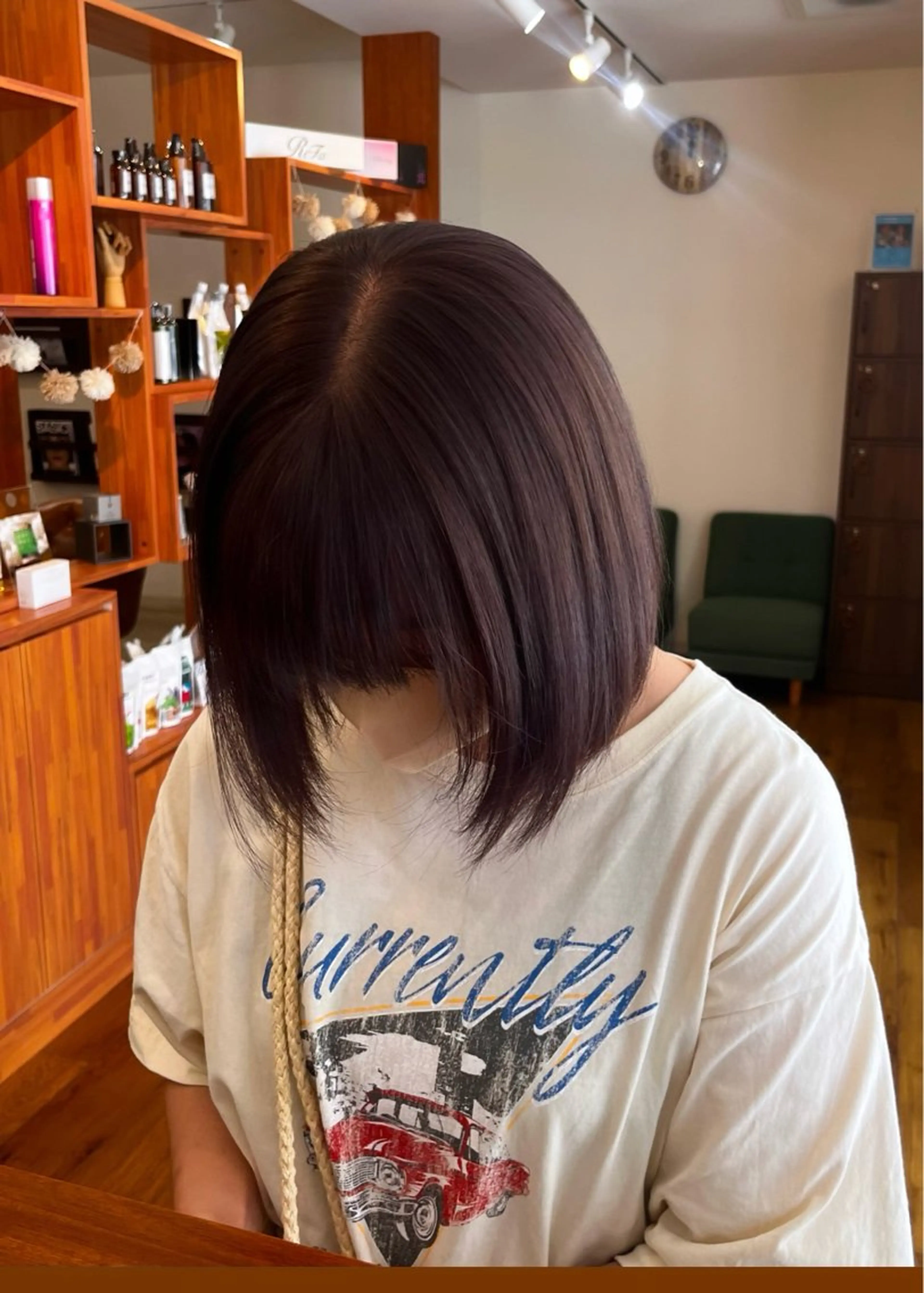 ミディアム ラベンダーブラウン misaki/透明感 カラー/尼崎美容室のヘアスタイル