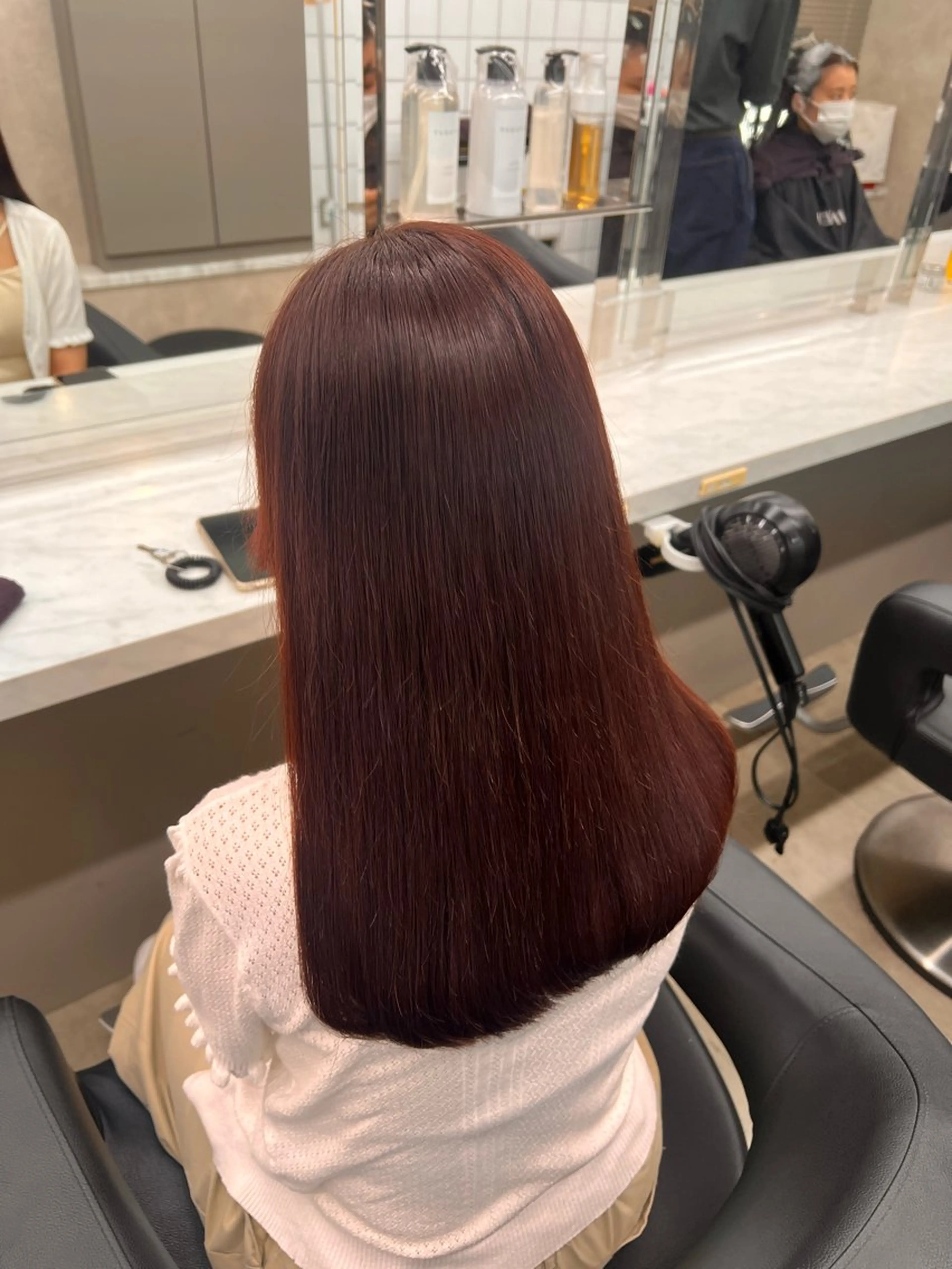 セミロング 💖札幌カラー 指名No.1💖玲奈のヘアスタイル