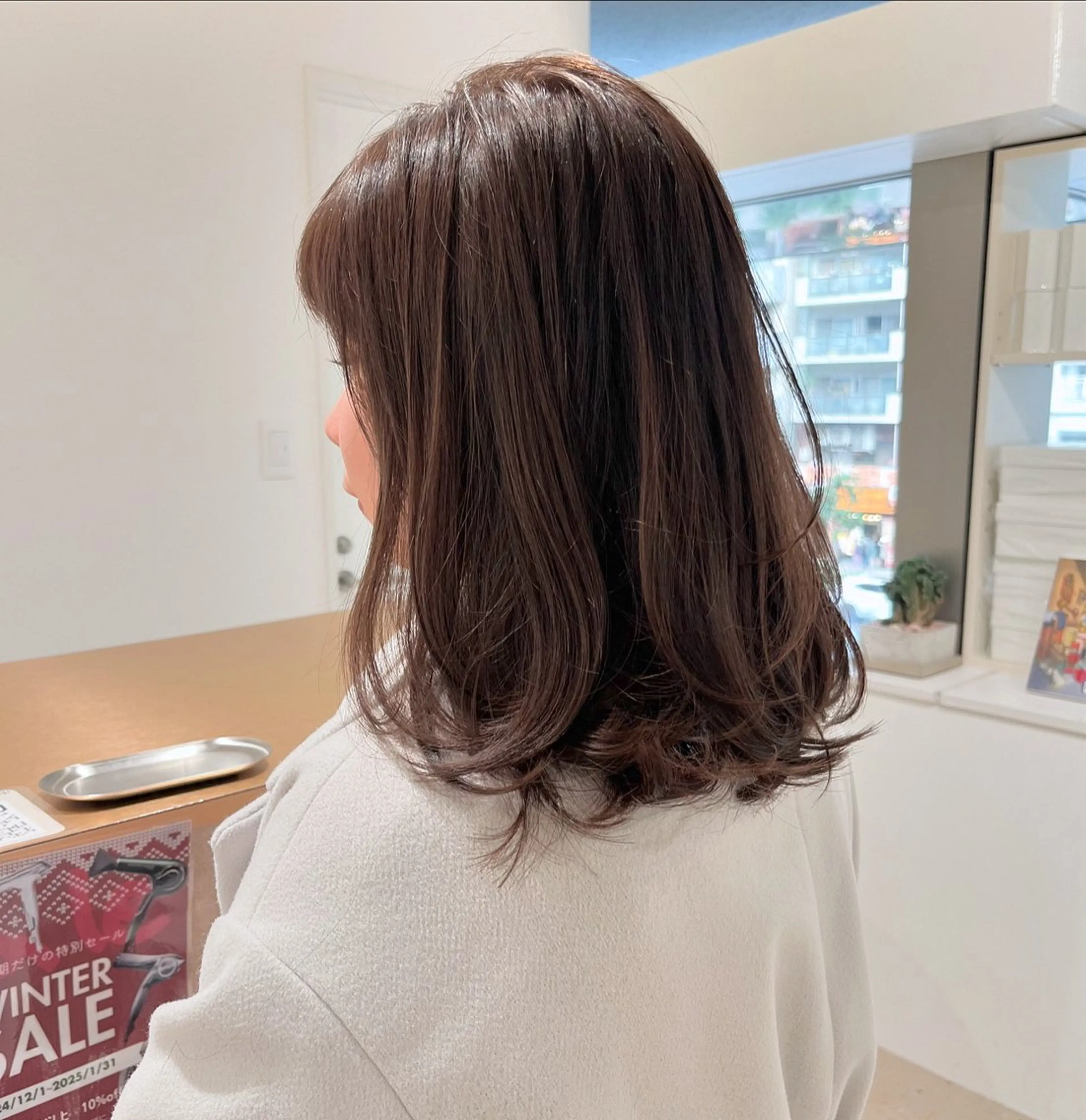 ミディアム レイヤーカット 箱崎 凪沙のヘアスタイル